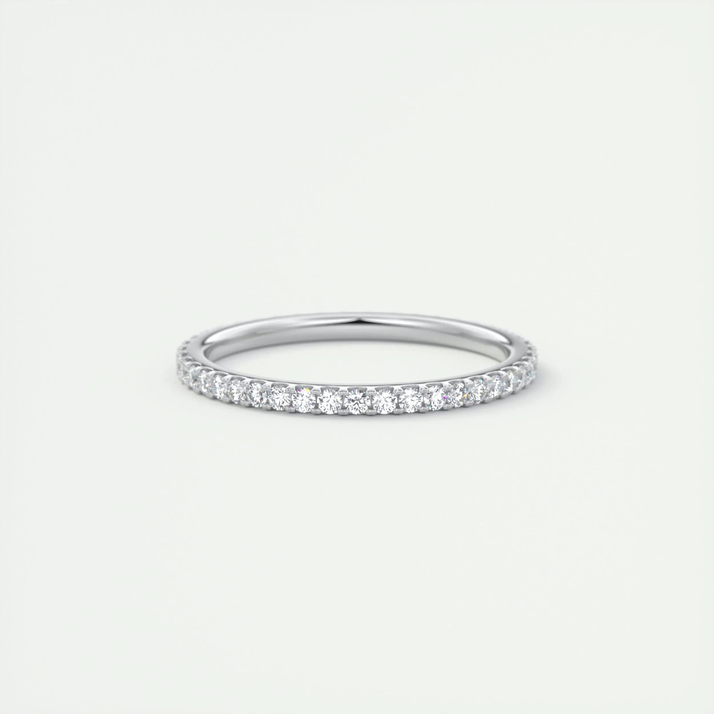 0.36 TCW Round CVD Diamond Full Eternity Wedding Band - Camila Brown