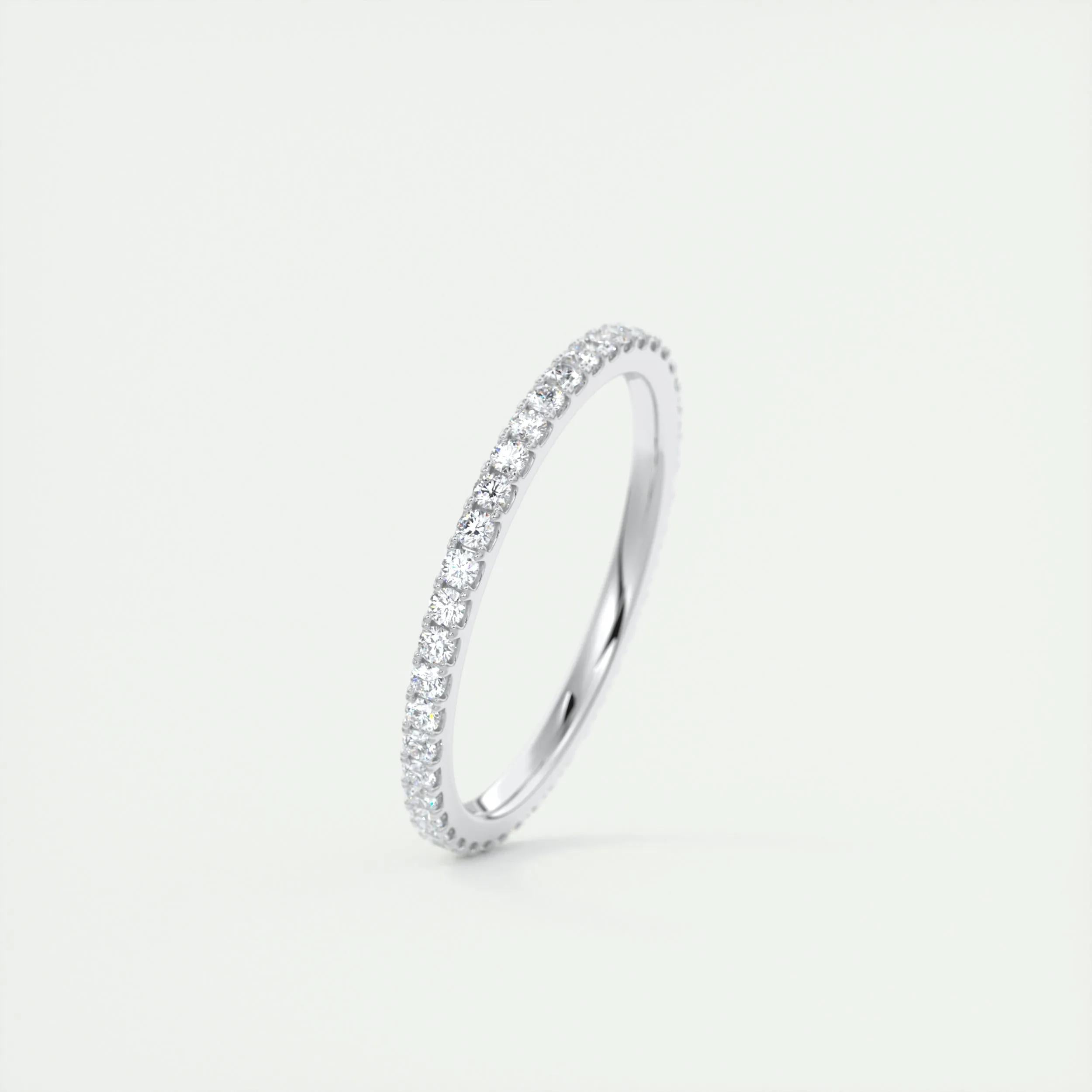 0.36 TCW Round CVD Diamond Full Eternity Wedding Band - Camila Brown