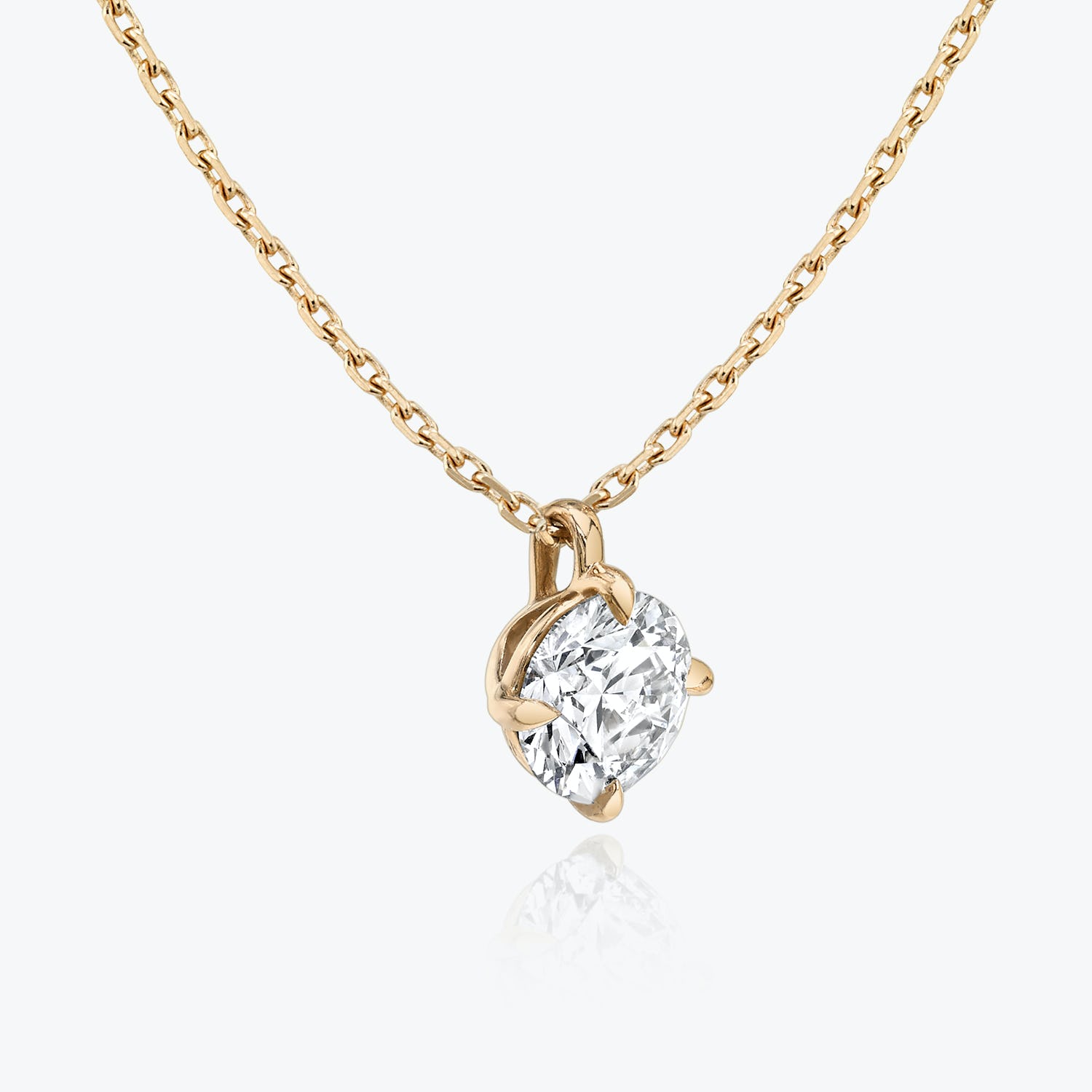 0.25 CT-1.0 CT Round Solitaire F/VS Lab Grown Diamond Necklace - Camila Brown