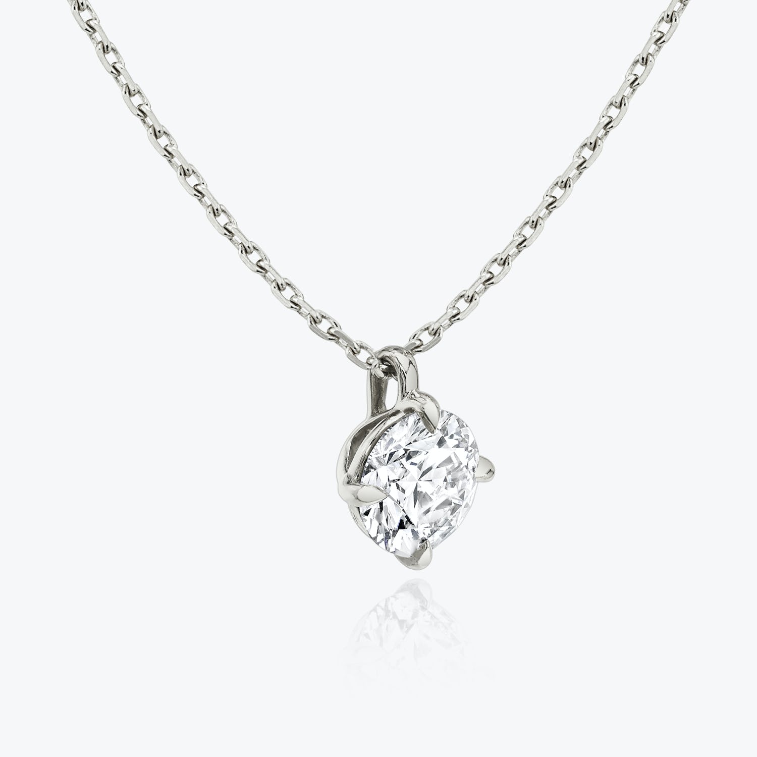 0.25 CT-1.0 CT Round Solitaire F/VS Lab Grown Diamond Necklace - Camila Brown