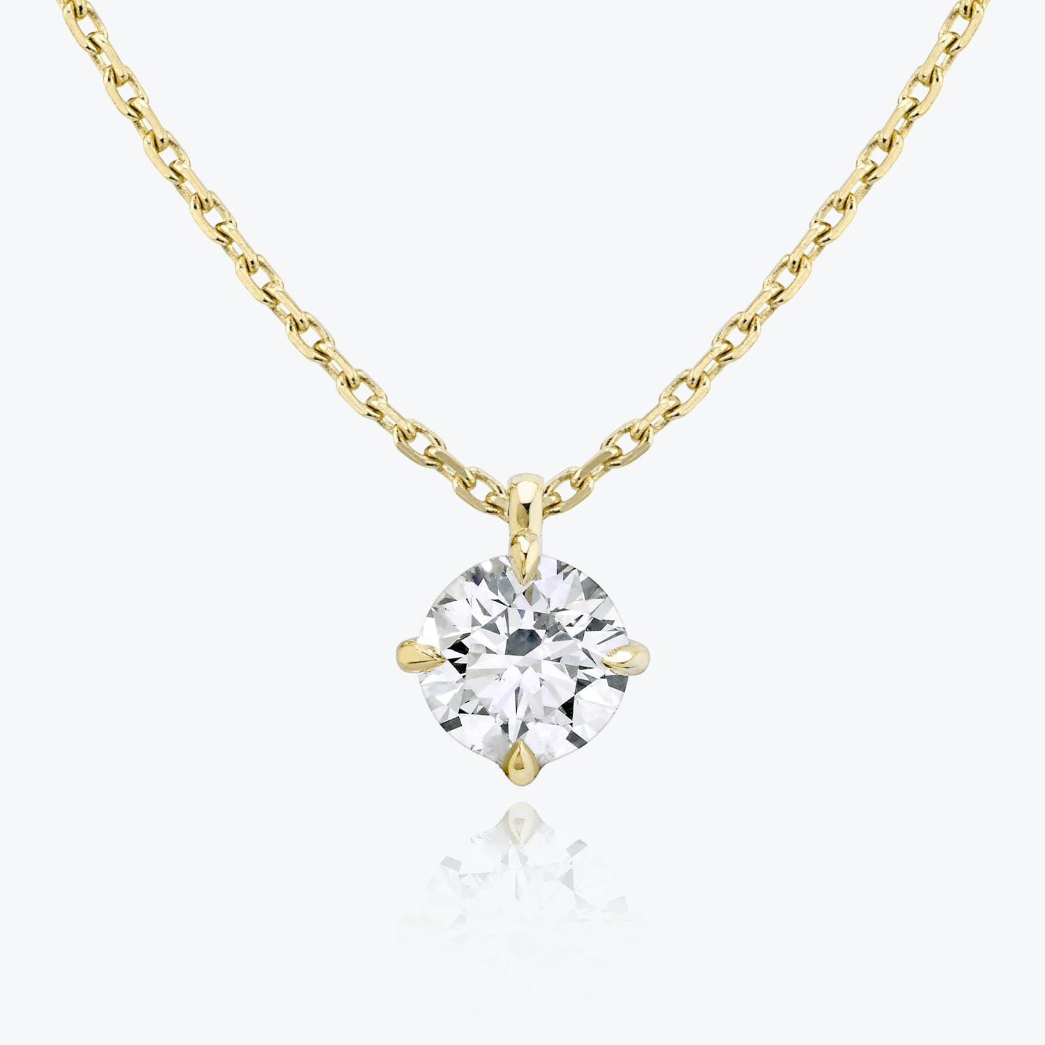 0.25 CT-1.0 CT Round Solitaire F/VS Lab Grown Diamond Necklace - Camila Brown