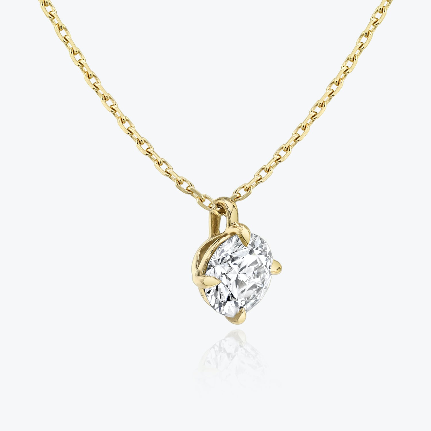 0.25 CT-1.0 CT Round Solitaire F/VS Lab Grown Diamond Necklace - Camila Brown