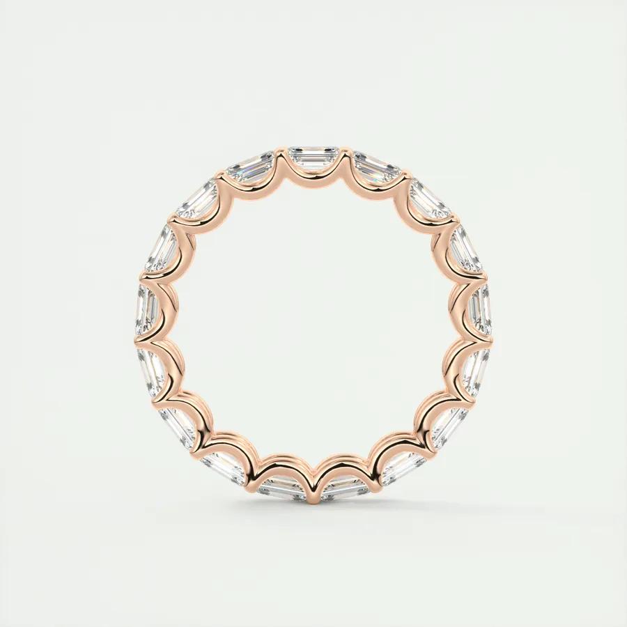 2.55 TCW Emerald CVD Diamond Full Eternity Wedding Band - Camila Brown