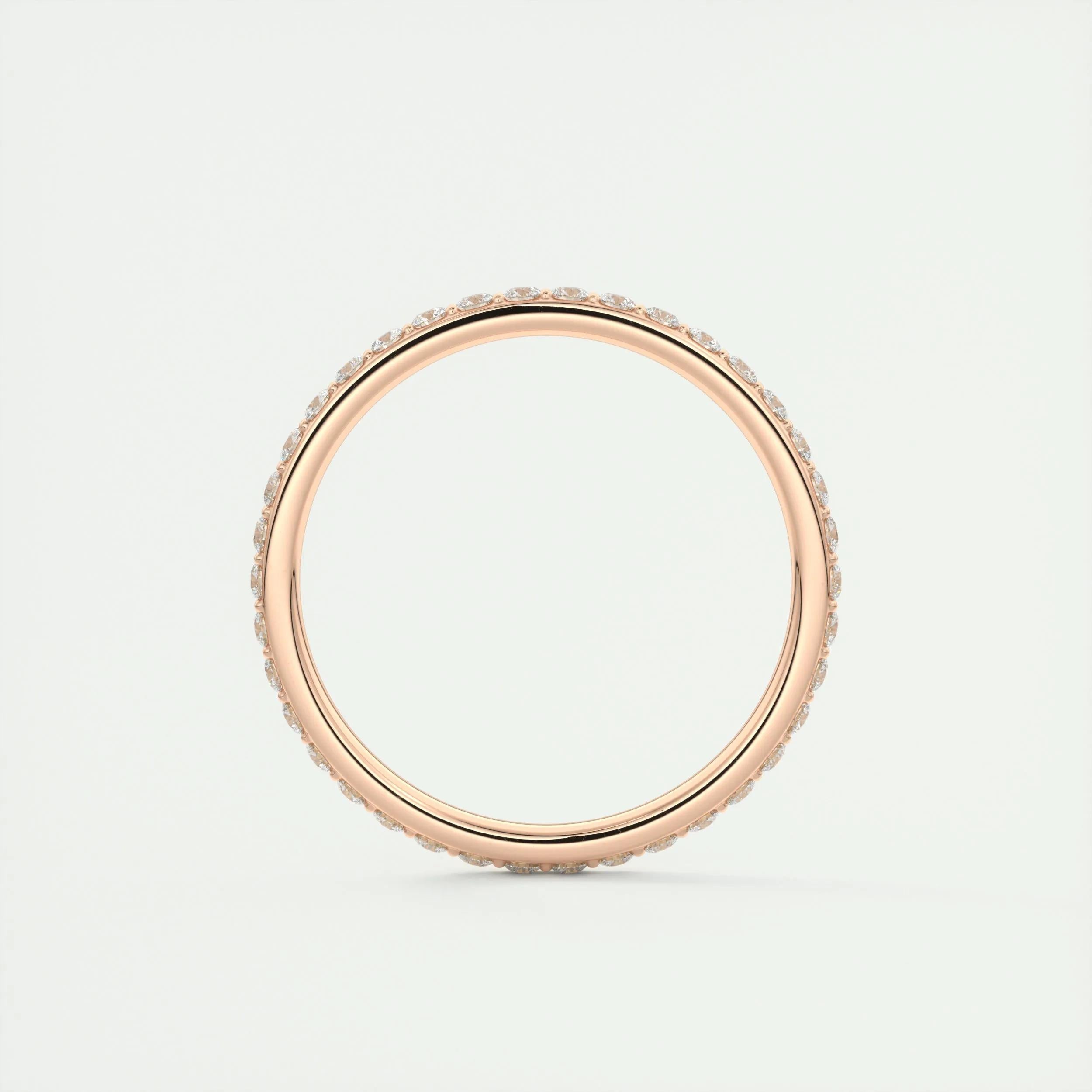 0.74 TCW Round CVD Diamond Full Eternity Wedding Band - Camila Brown