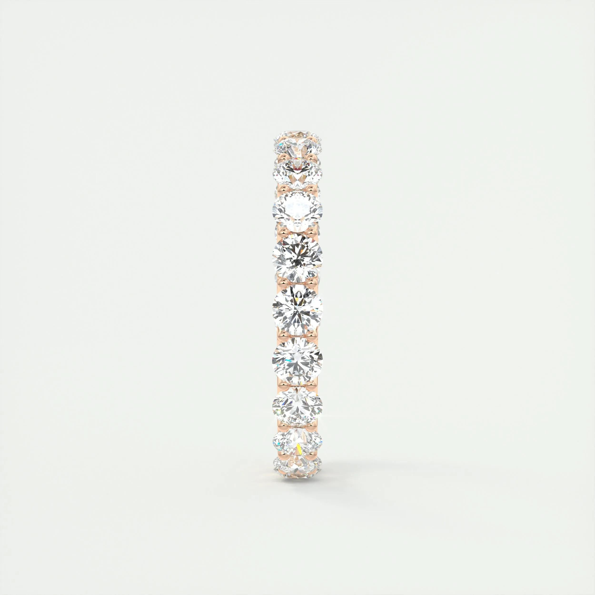 2.1 TCW Round CVD Diamond Full Eternity Wedding Band - Camila Brown