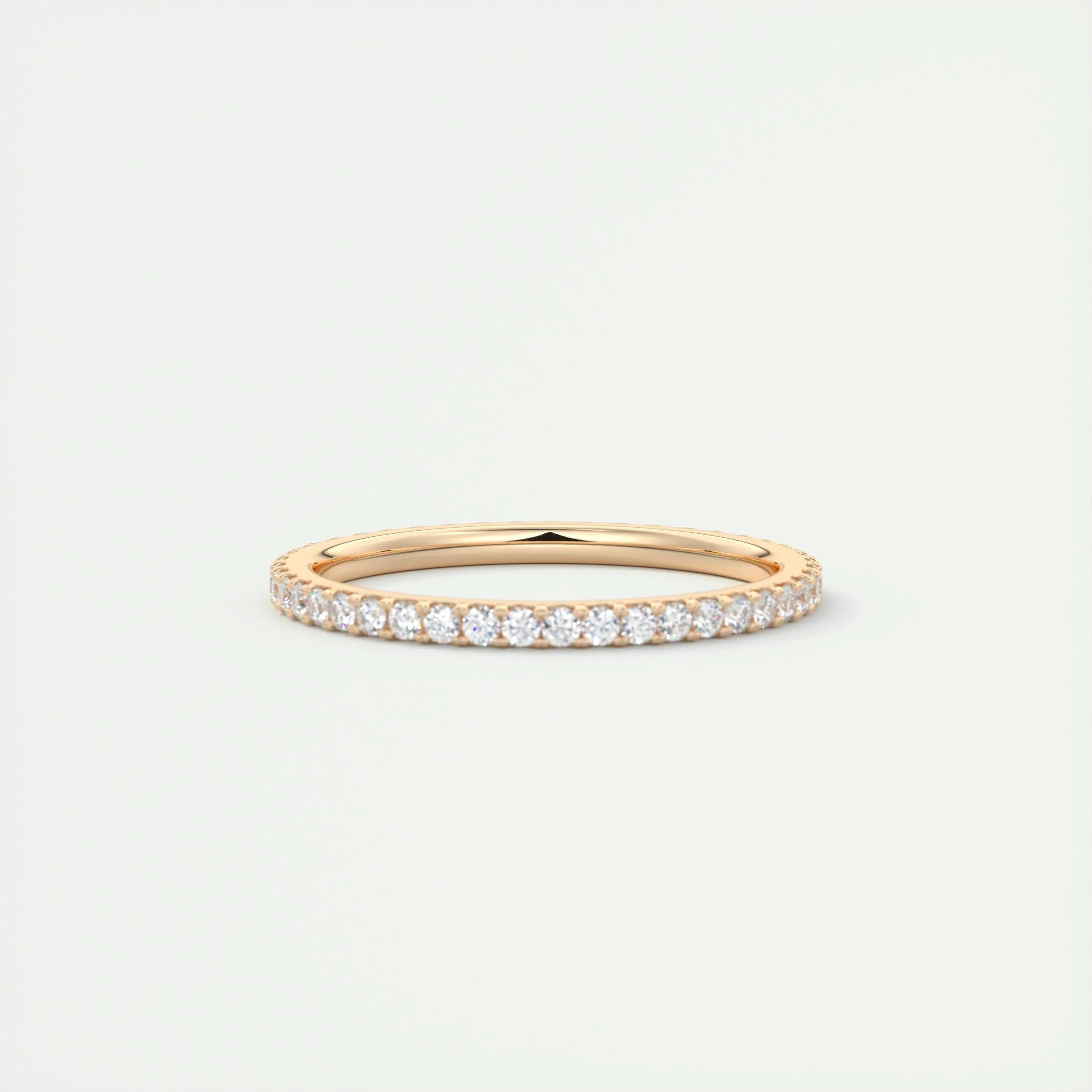 0.36 TCW Round CVD Diamond Full Eternity Wedding Band - Camila Brown