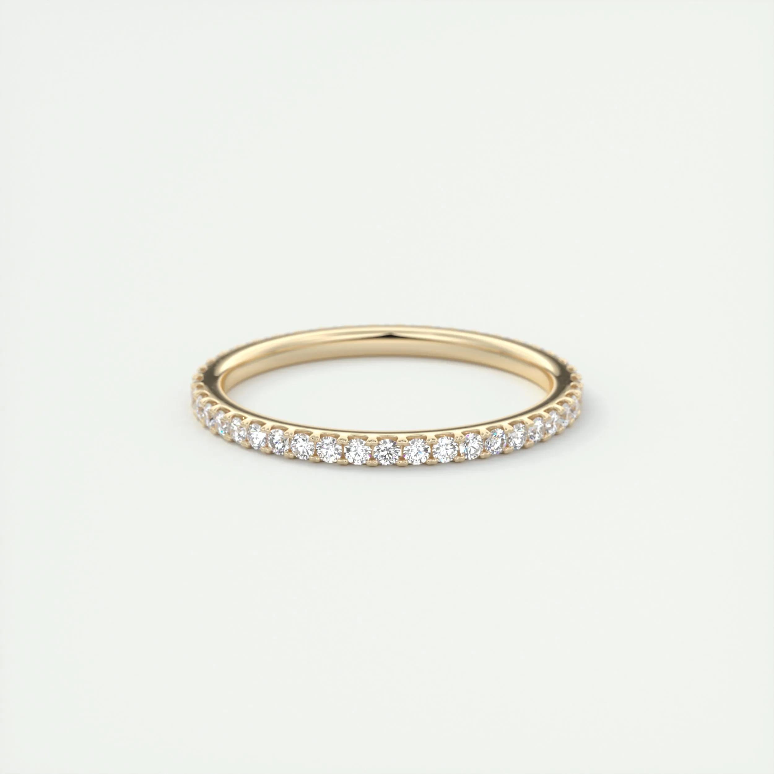 0.36 TCW Round CVD Diamond Full Eternity Wedding Band - Camila Brown