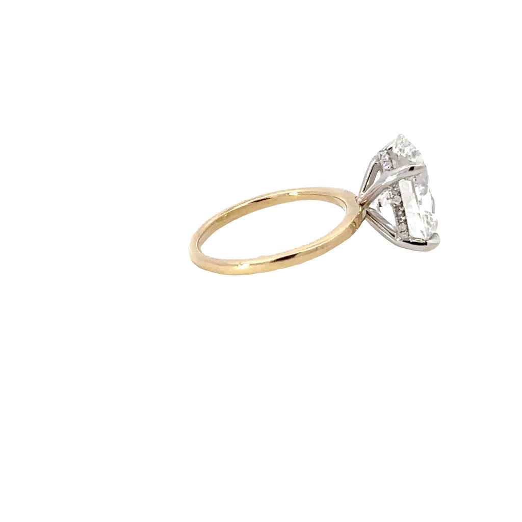 3.02-5.02 CT Oval F/VS2 CVD Diamond Solitaire Engagement Ring - Camila Brown