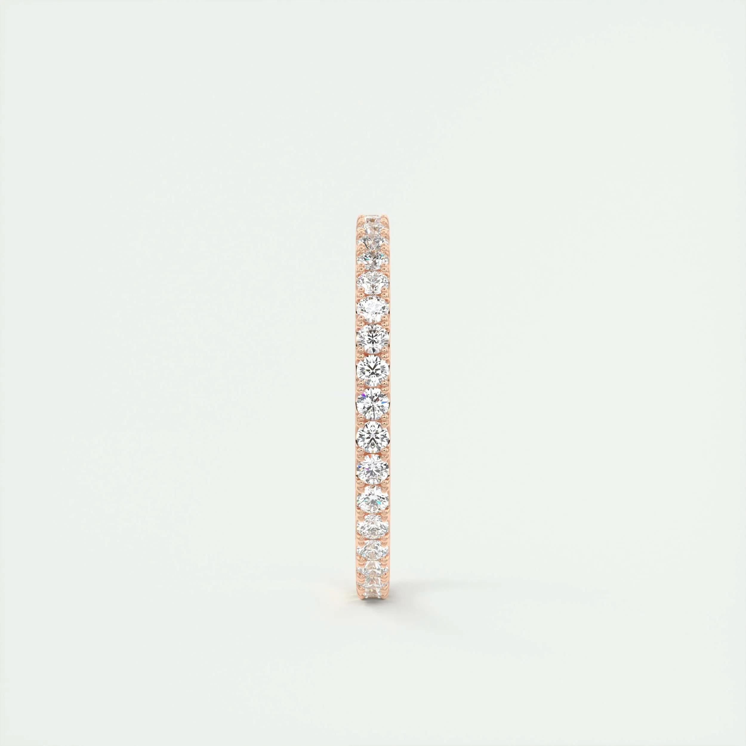 0.74 TCW Round CVD Diamond Full Eternity Wedding Band - Camila Brown