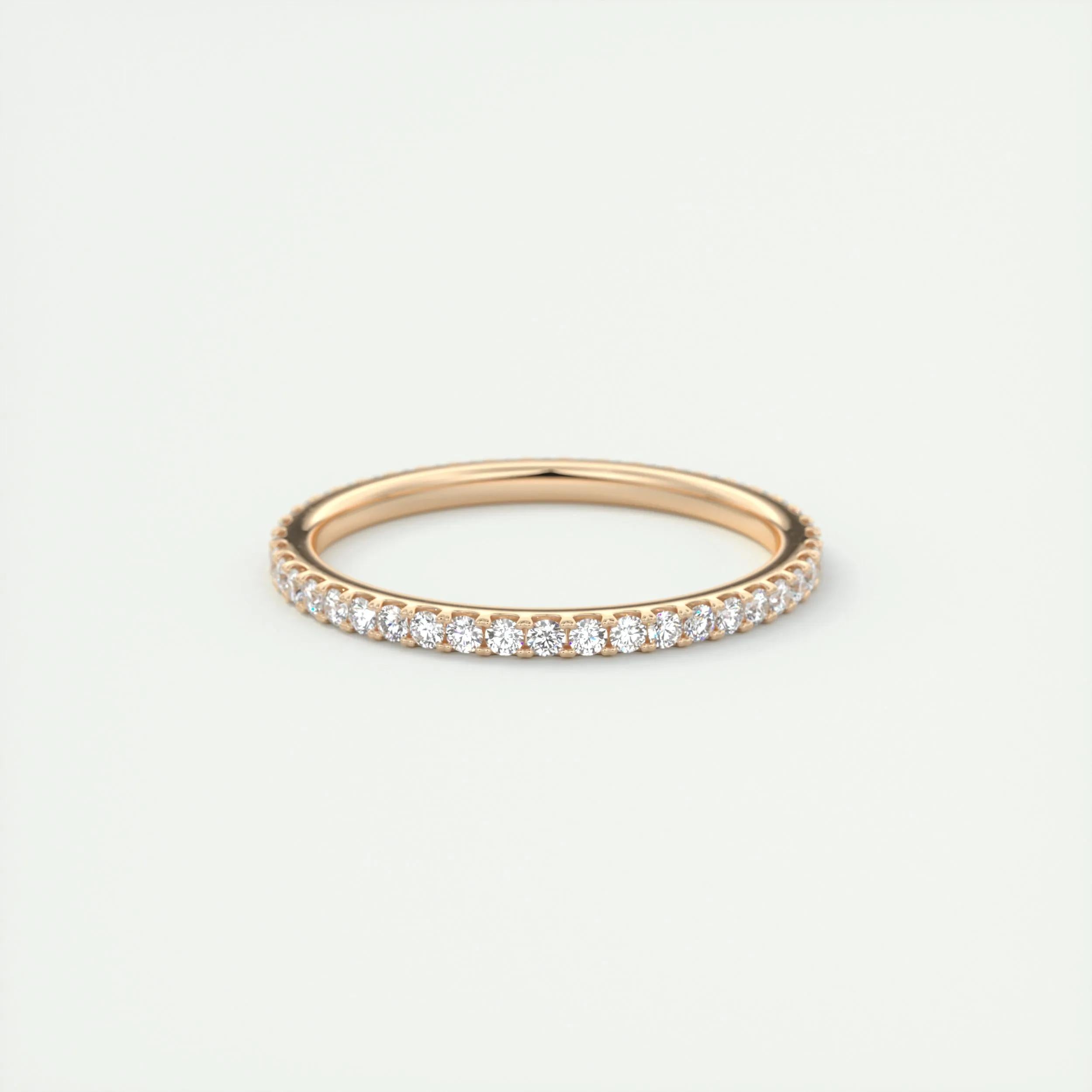 0.36 TCW Round CVD Diamond Full Eternity Wedding Band - Camila Brown