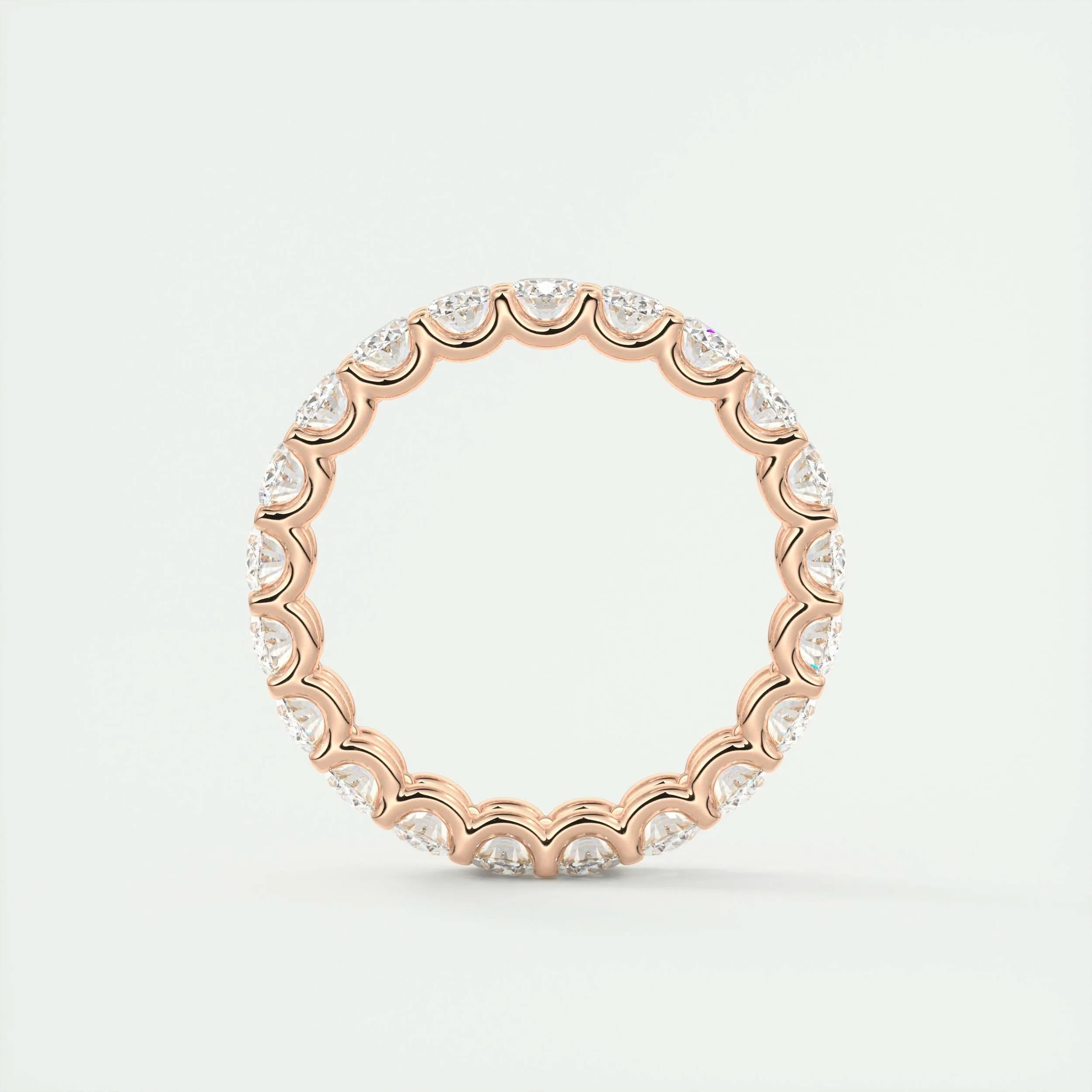 3.15 TCW Oval CVD Diamond Full Eternity Wedding Band - Camila Brown