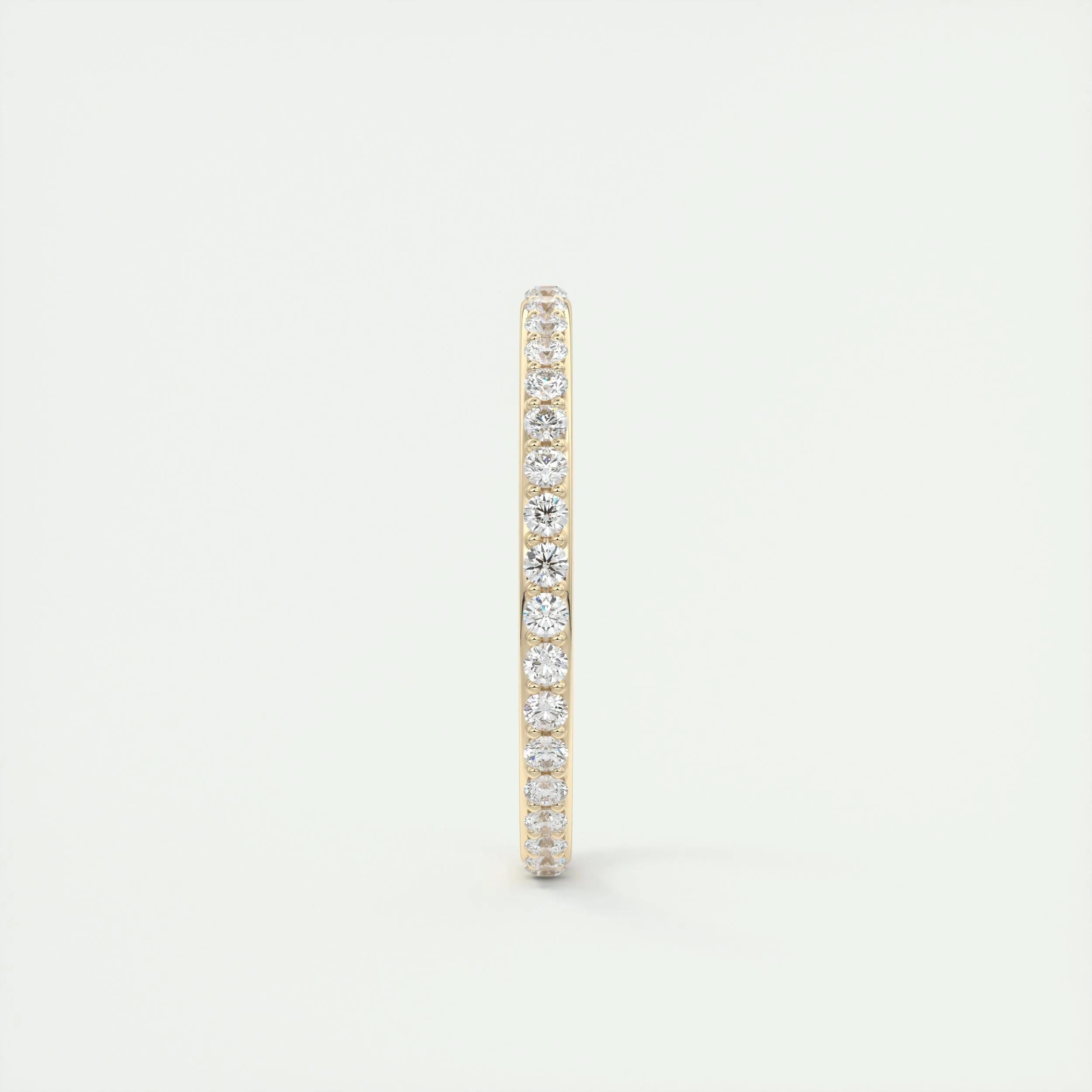 0.74 TCW Round CVD Diamond Full Eternity Wedding Band - Camila Brown