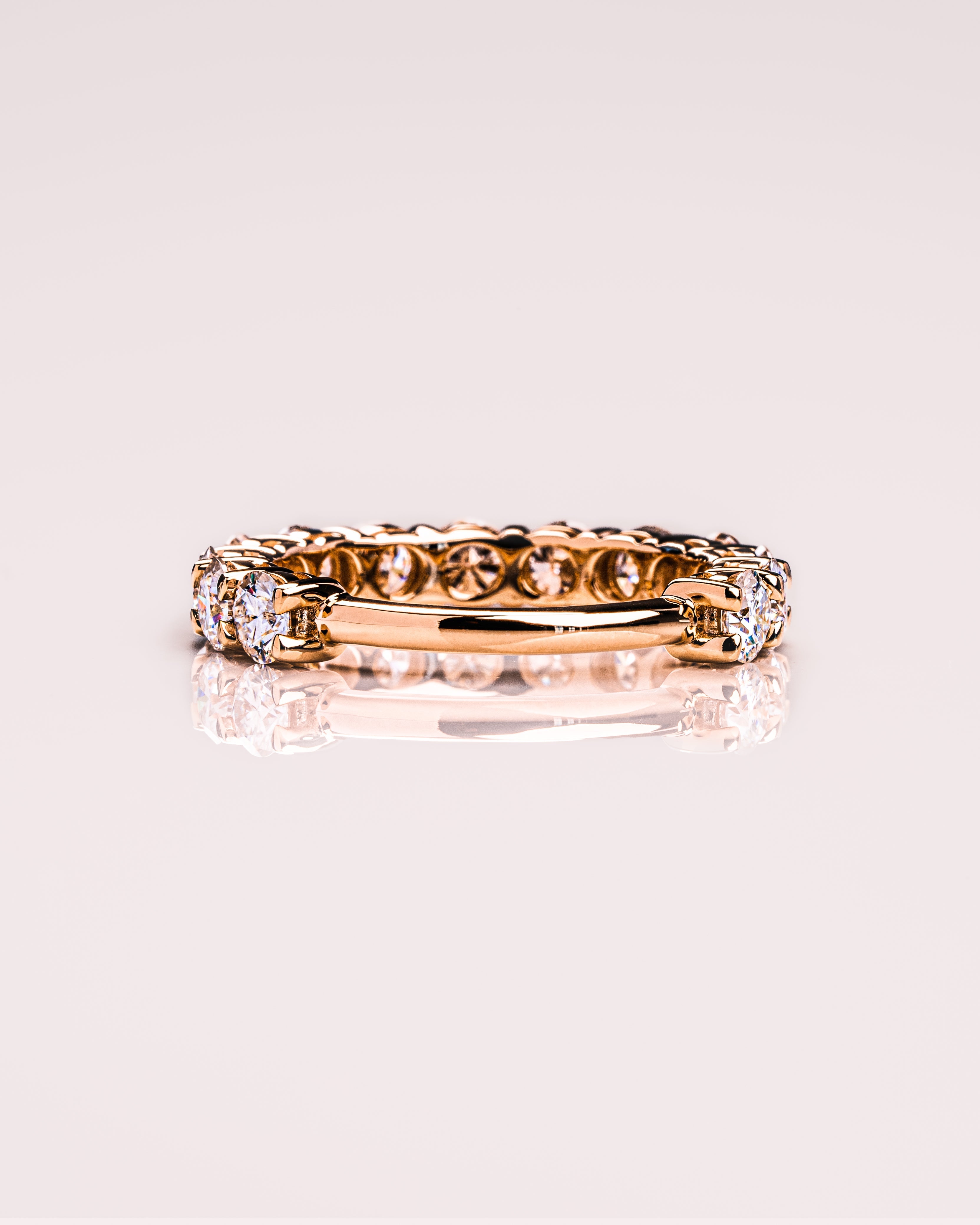 2.40 TCW Round CVD Diamond Half Eternity Wedding Band - Camila Brown