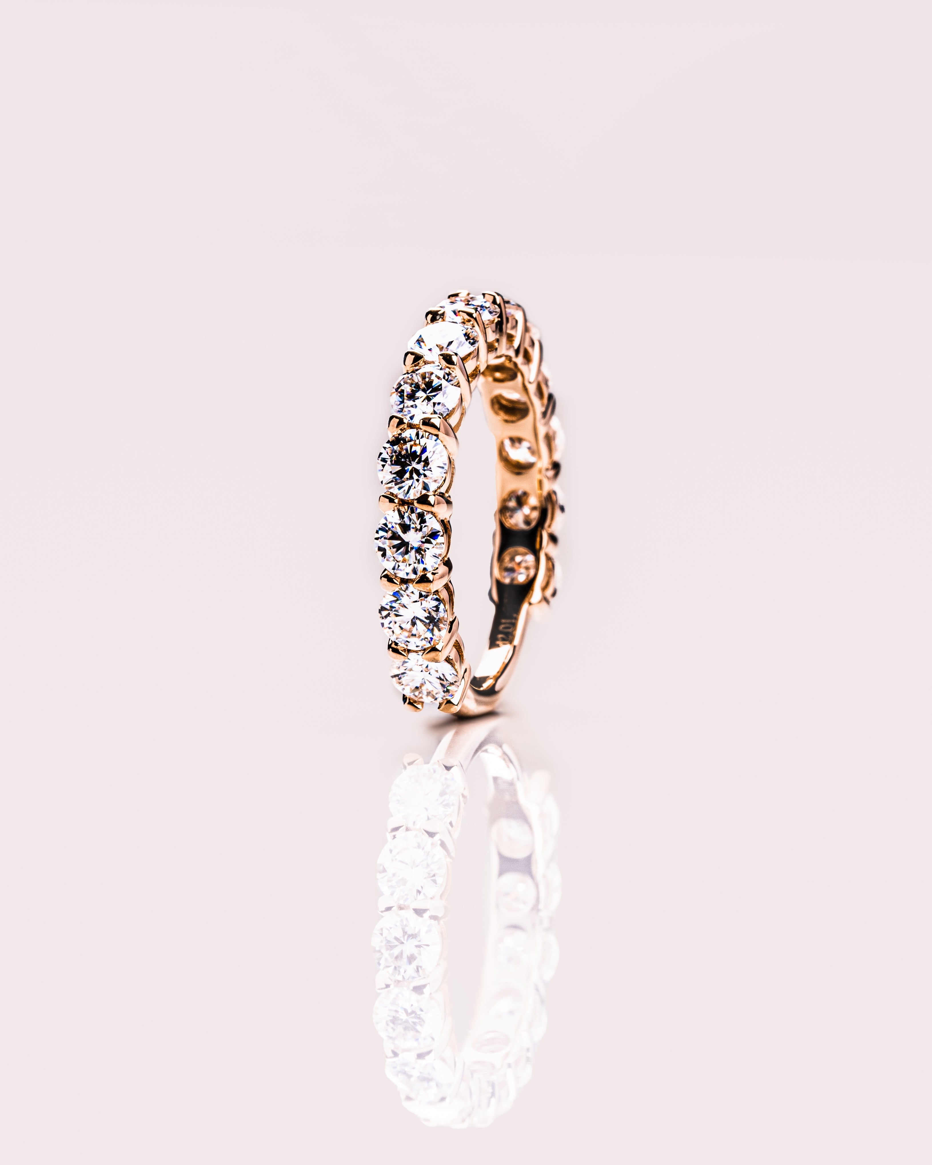 2.40 TCW Round CVD Diamond Half Eternity Wedding Band - Camila Brown
