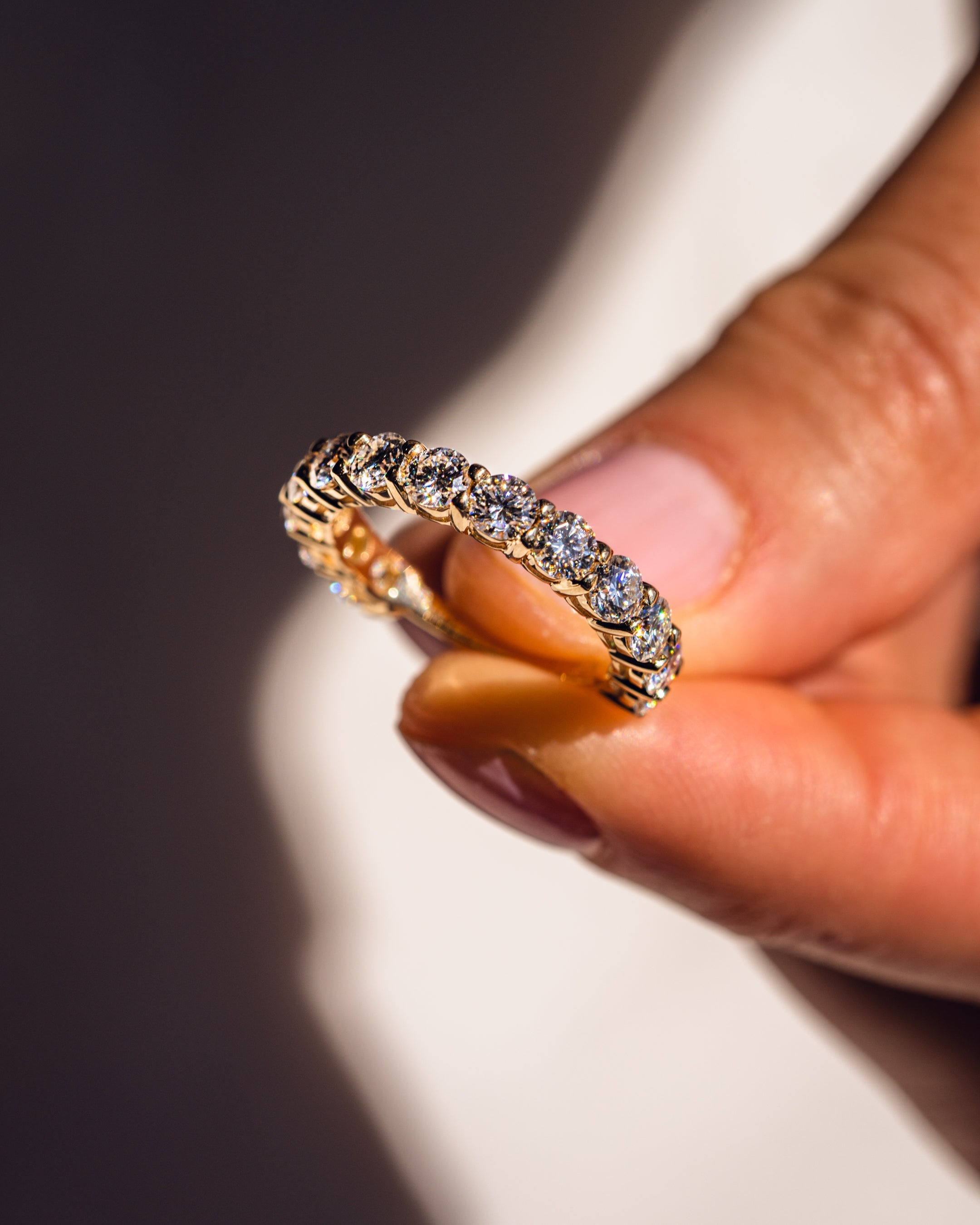 2.40 TCW Round CVD Diamond Half Eternity Wedding Band - Camila Brown
