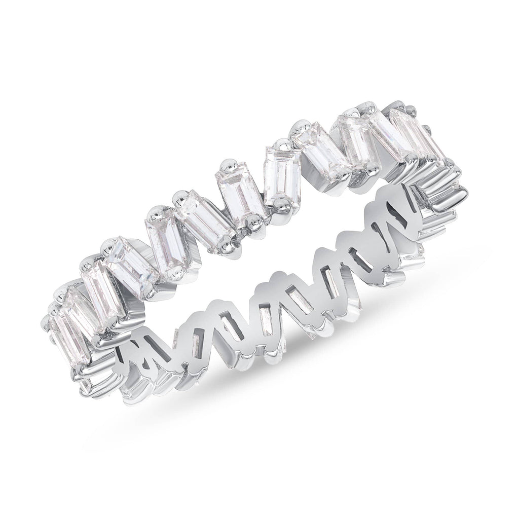1.28 TCW Baguette CVD Diamond Eternity Wedding Band - Camila Brown
