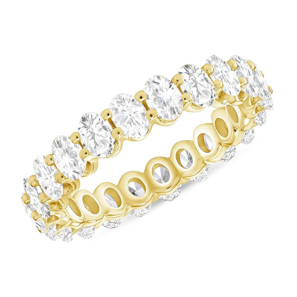 2.50 TCW Oval CVD Diamond Shared Prongs Setting Wedding Band - Camila Brown
