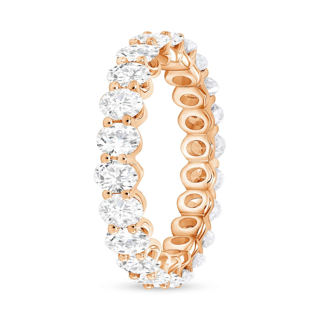 2.50 TCW Oval CVD Diamond Shared Prongs Setting Wedding Band - Camila Brown