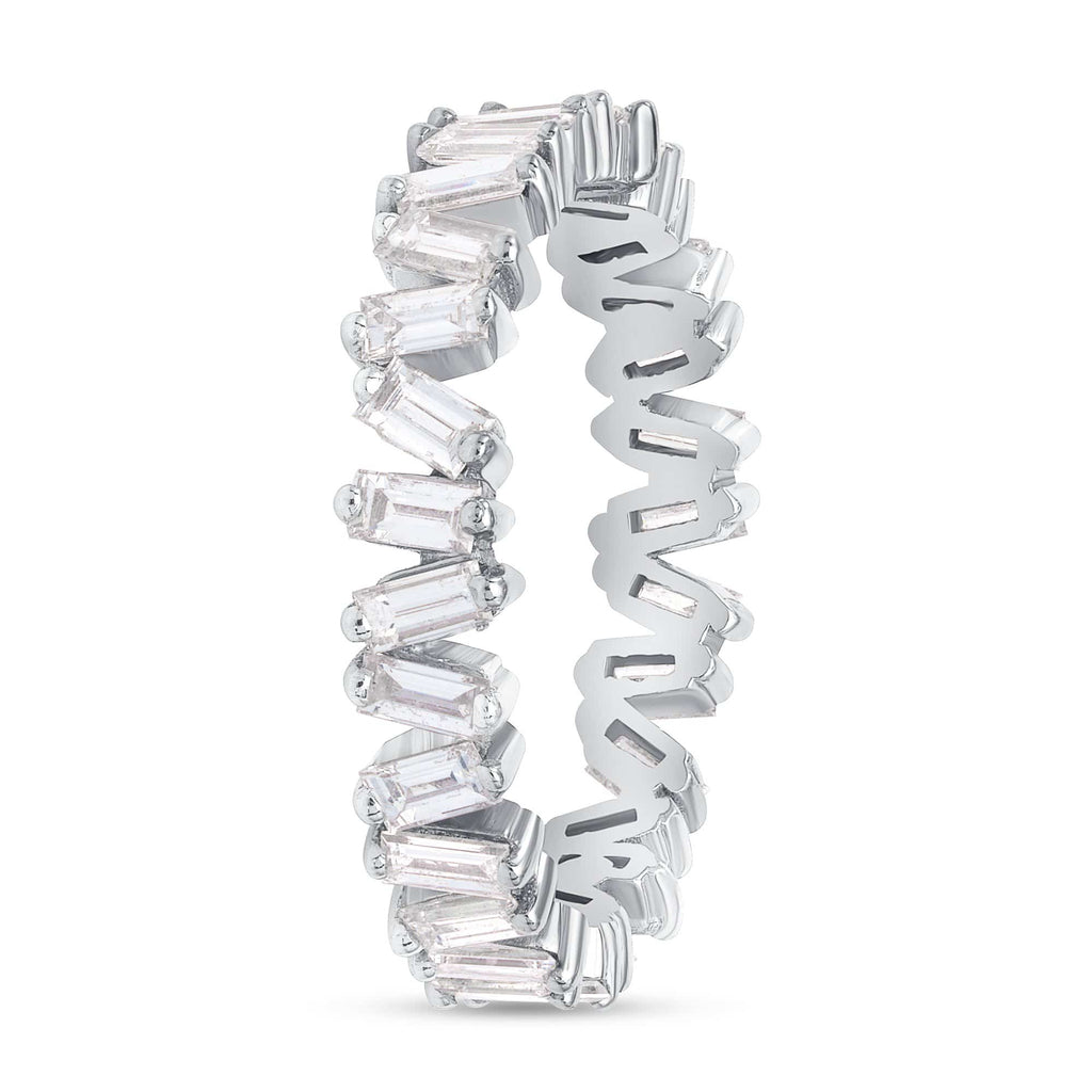 1.28 TCW Baguette CVD Diamond Eternity Wedding Band - Camila Brown