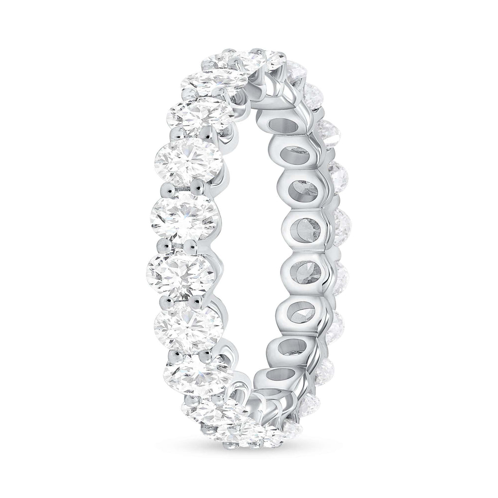 2.50 TCW Oval CVD Diamond Shared Prongs Setting Wedding Band - Camila Brown