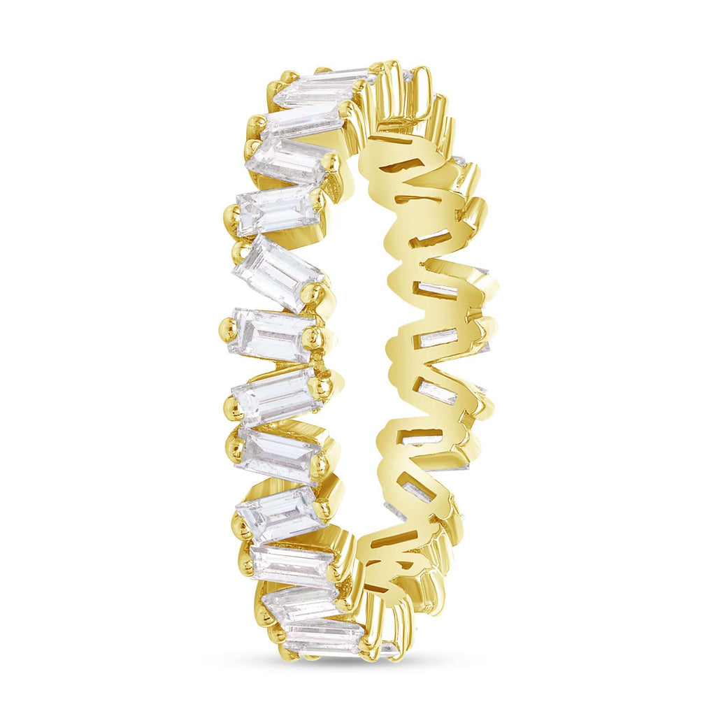 1.28 TCW Baguette CVD Diamond Eternity Wedding Band - Camila Brown