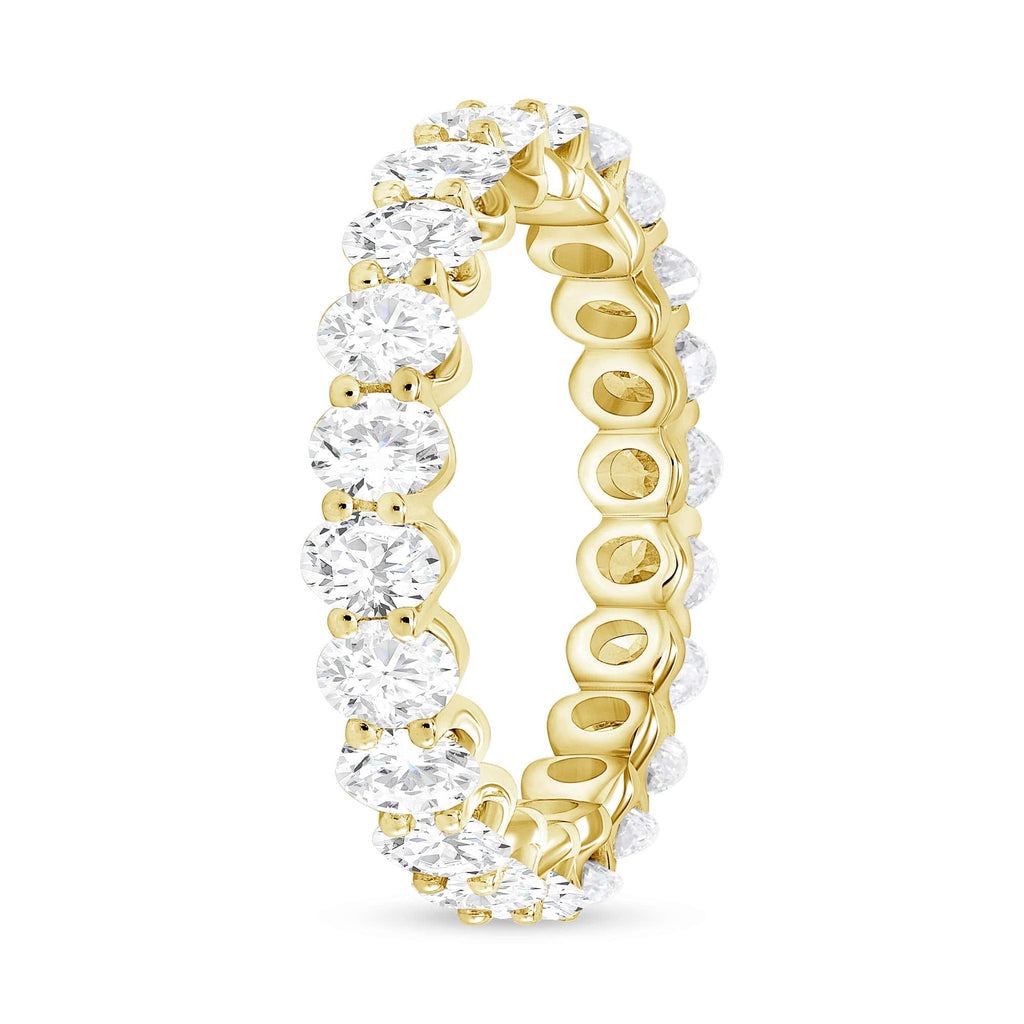 2.50 TCW Oval CVD Diamond Shared Prongs Setting Wedding Band - Camila Brown