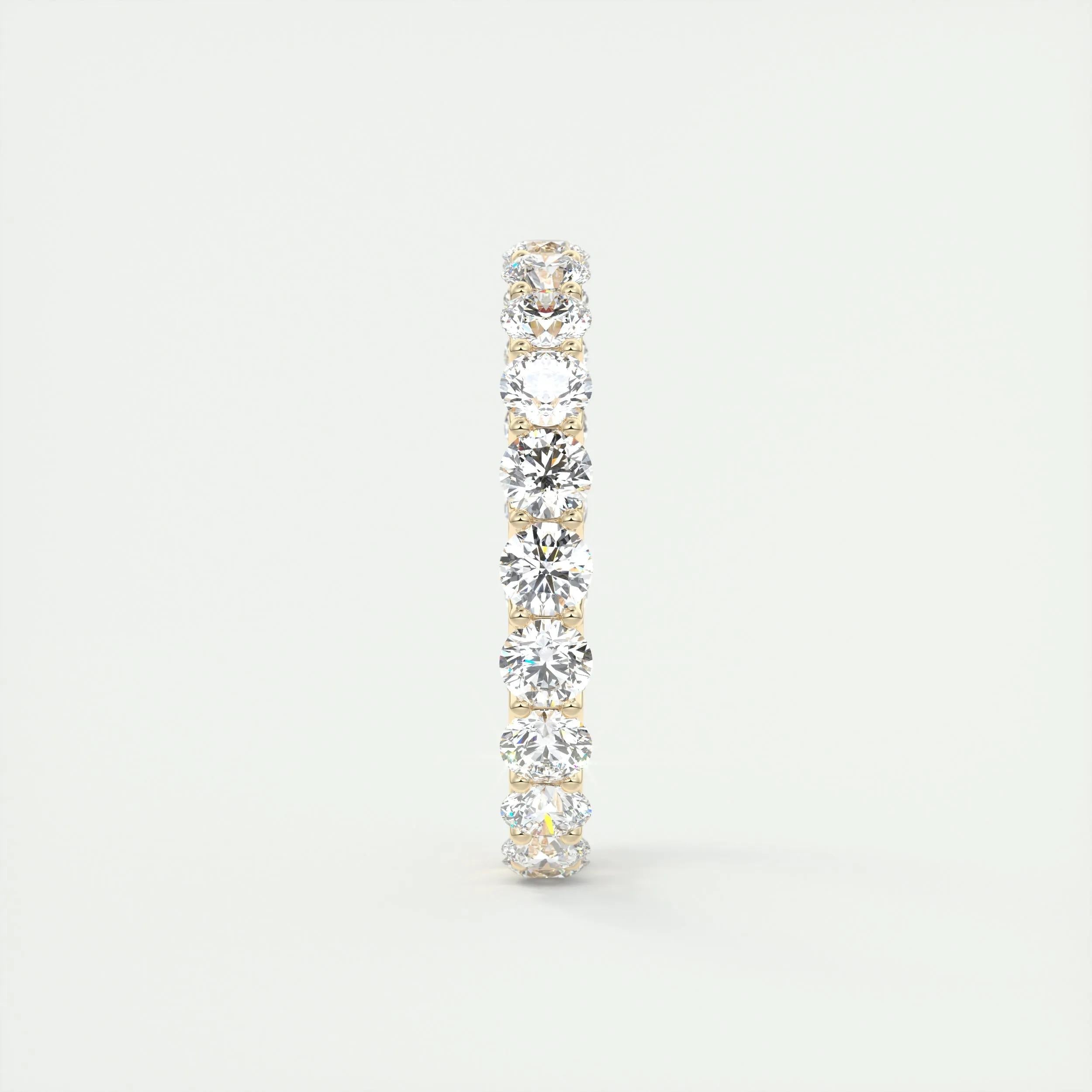 2.1 TCW Round CVD Diamond Full Eternity Wedding Band - Camila Brown