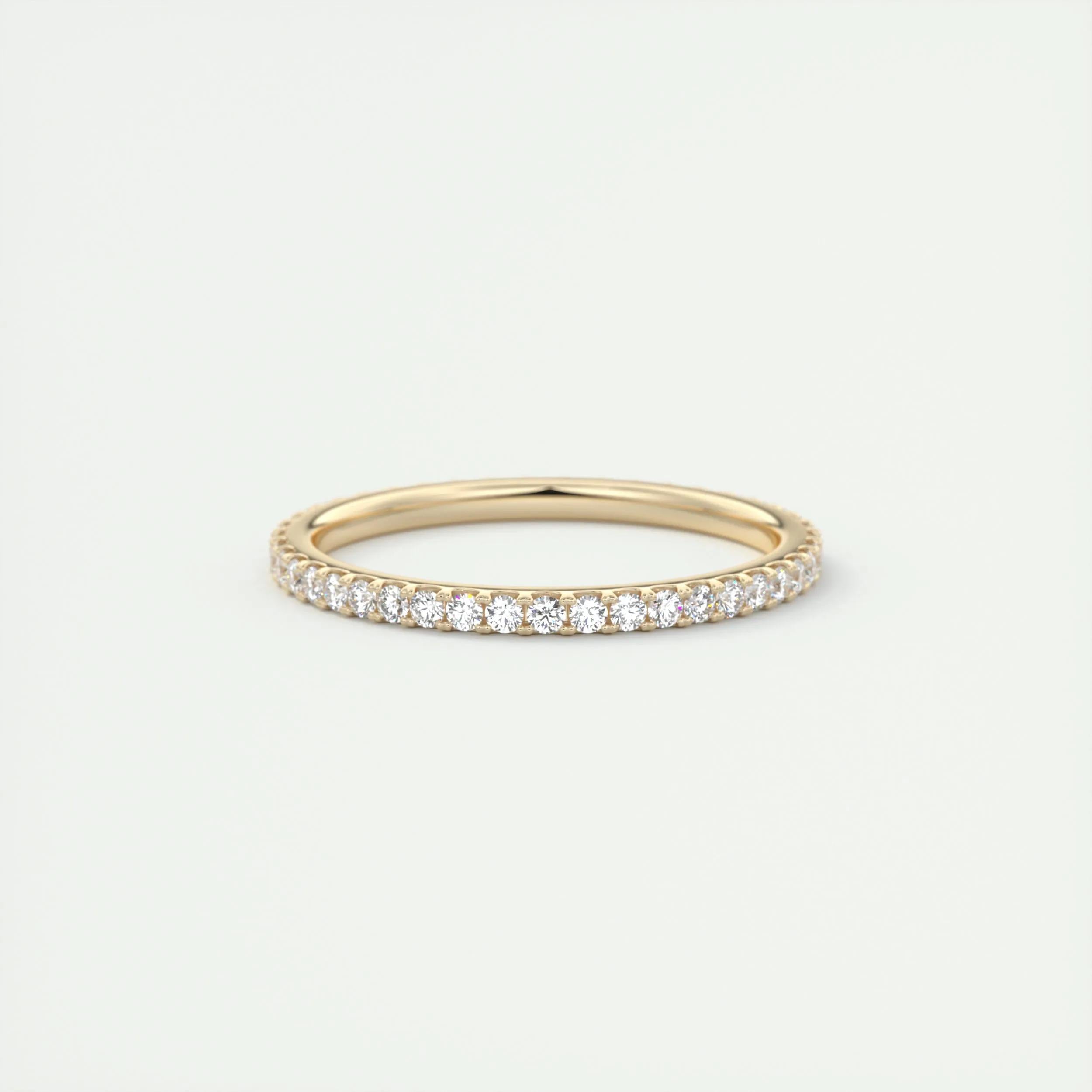 0.36 TCW Round CVD Diamond Full Eternity Wedding Band - Camila Brown