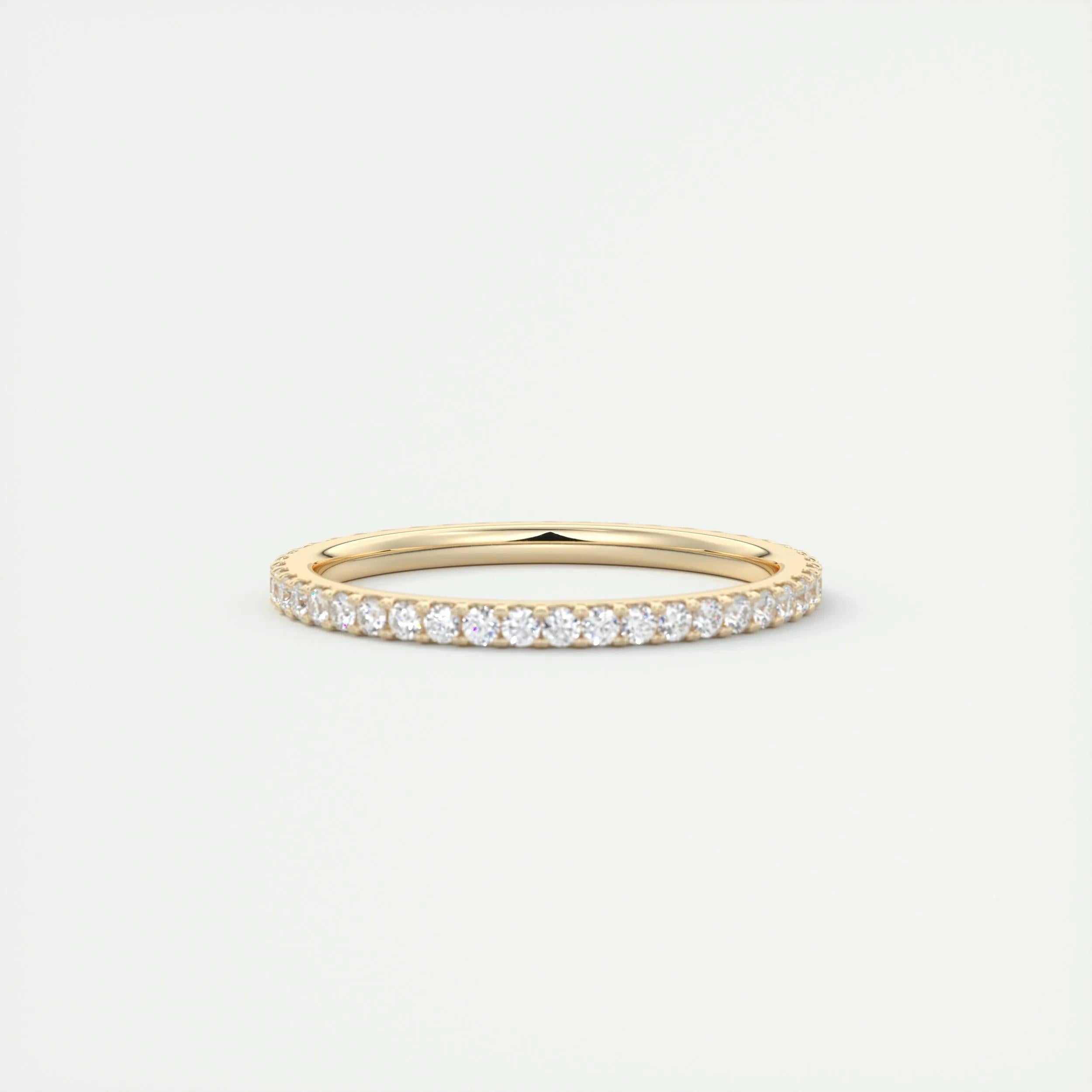 0.36 TCW Round CVD Diamond Full Eternity Wedding Band - Camila Brown