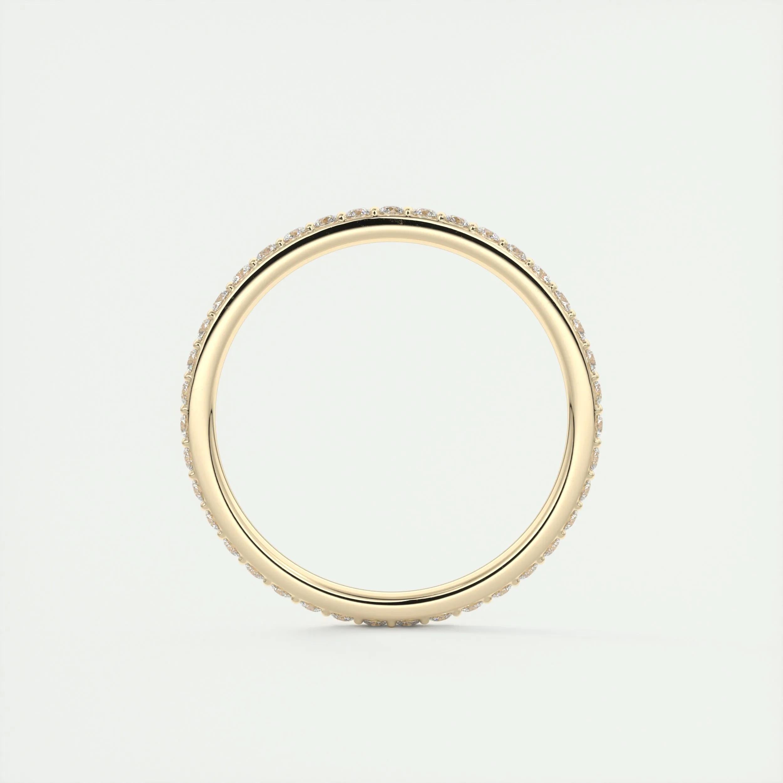 0.37 TCW Round CVD Diamond Full Eternity Wedding Band - Camila Brown