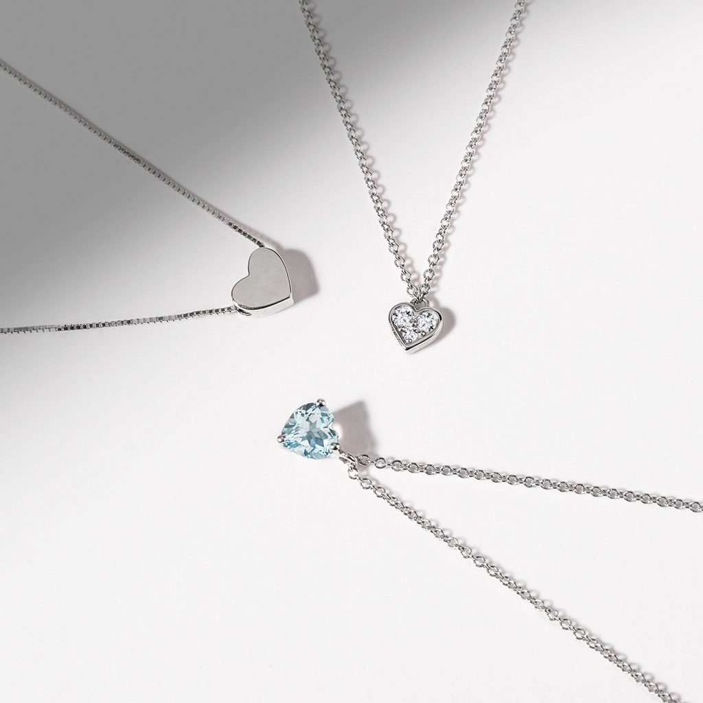 0.60 TCW Round Moissanite Diamond Heart Shaped Pendent Necklace - Camila Brown