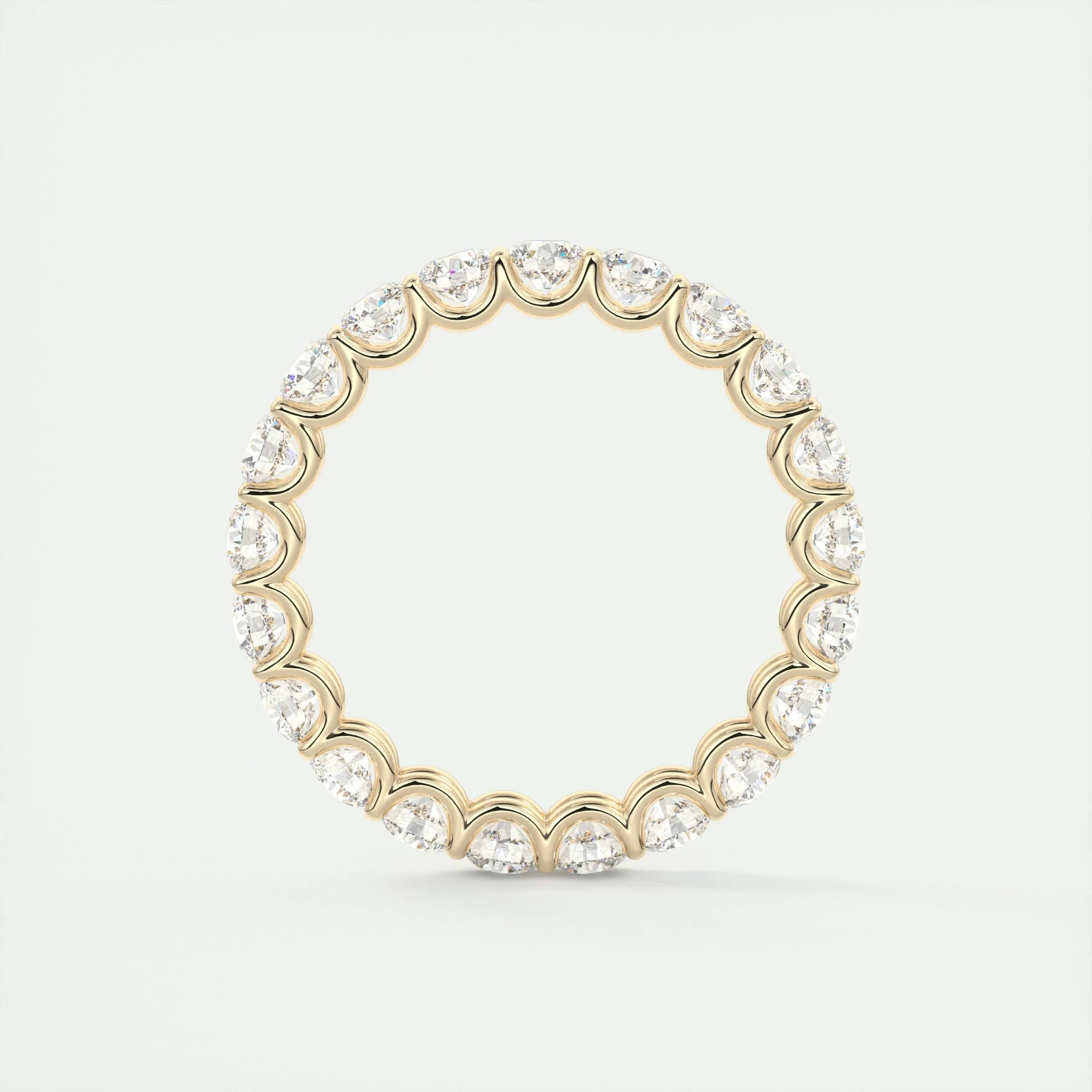 2.1 TCW Round CVD Diamond Full Eternity Wedding Band - Camila Brown