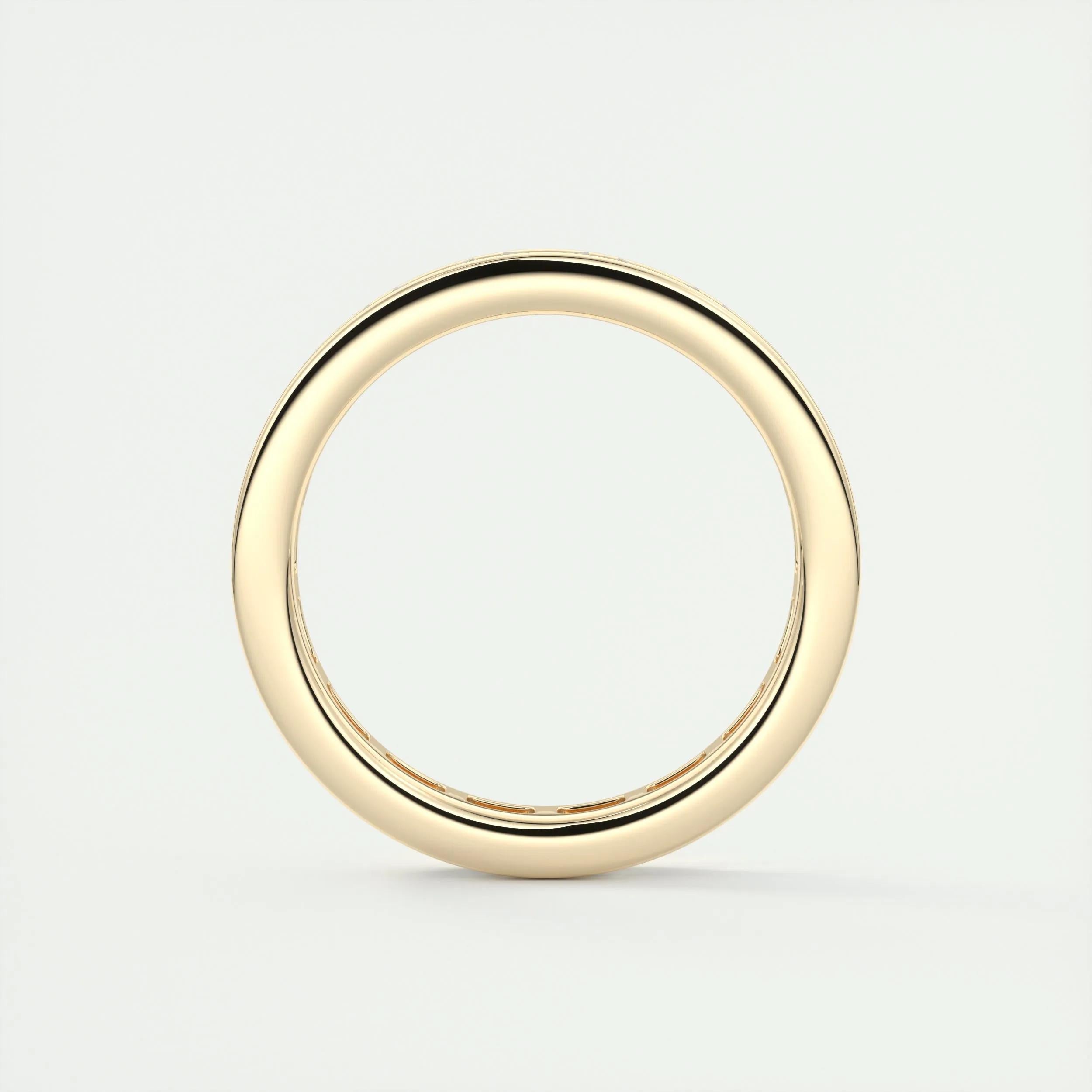 1.87 TCW Baguette CVD Diamond Chhanle Setting Wedding Band - Camila Brown
