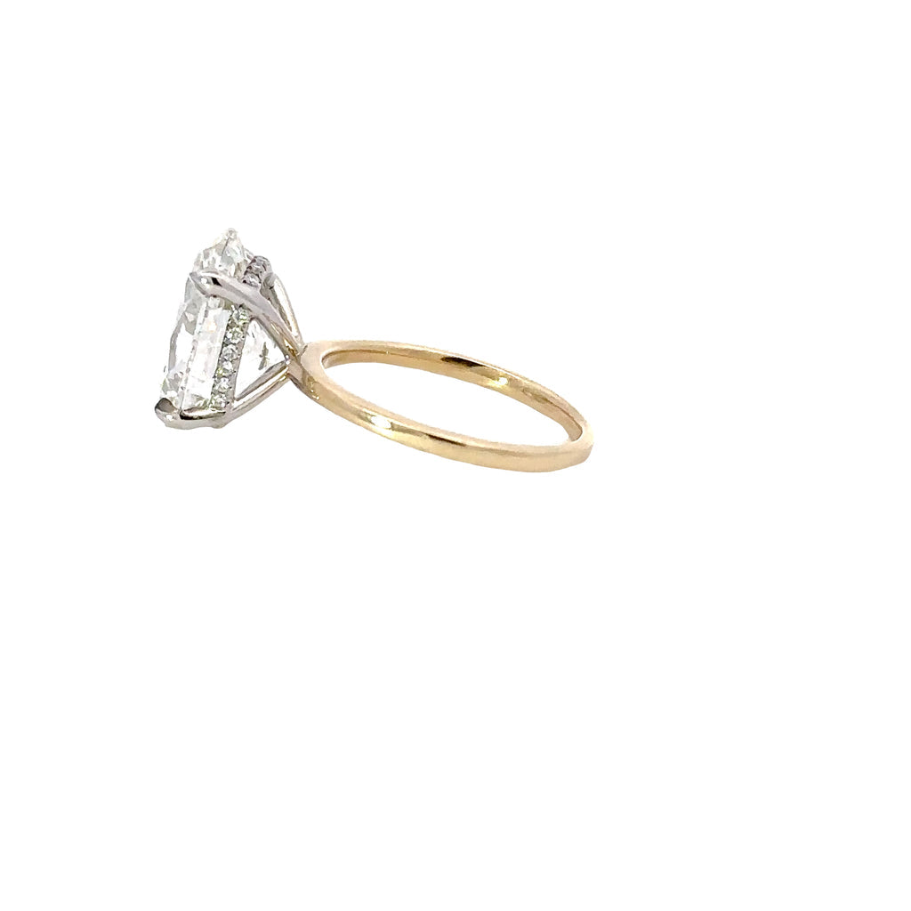 3.02-5.02 CT Oval F/VS2 CVD Diamond Solitaire Engagement Ring - Camila Brown