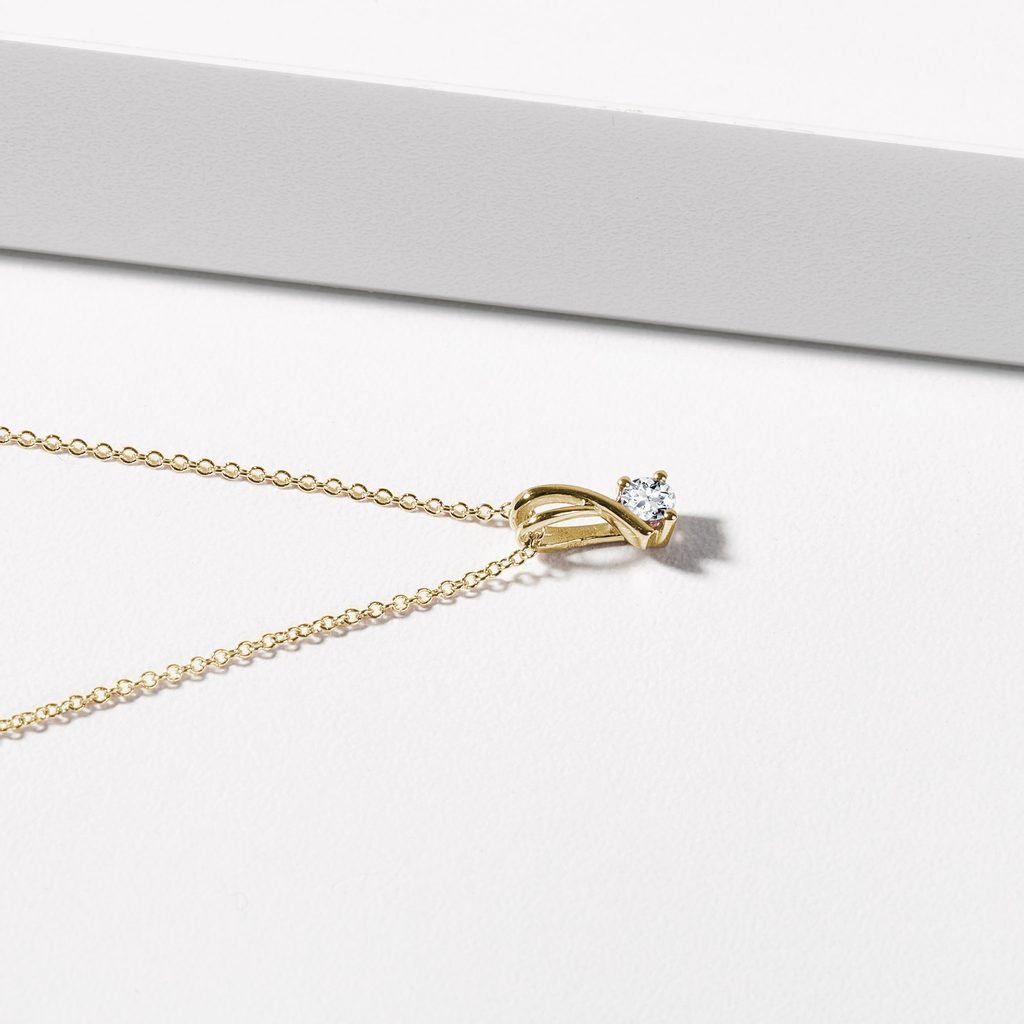0.50 CT Round Moissanite Diamond Solitaire Pendent Necklace - Camila Brown