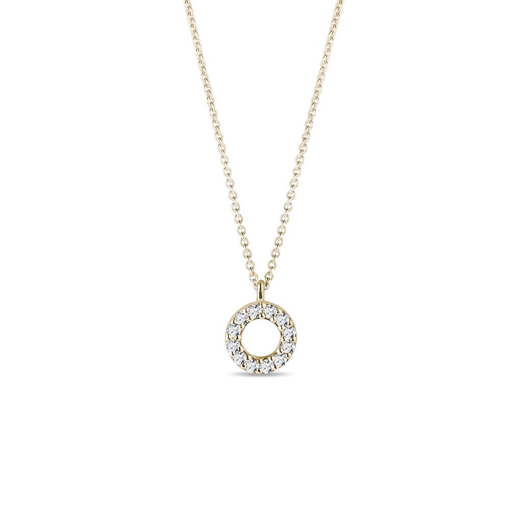 0.10 TCW Round Moissanite Diamond Circle Pendent Necklace - Camila Brown