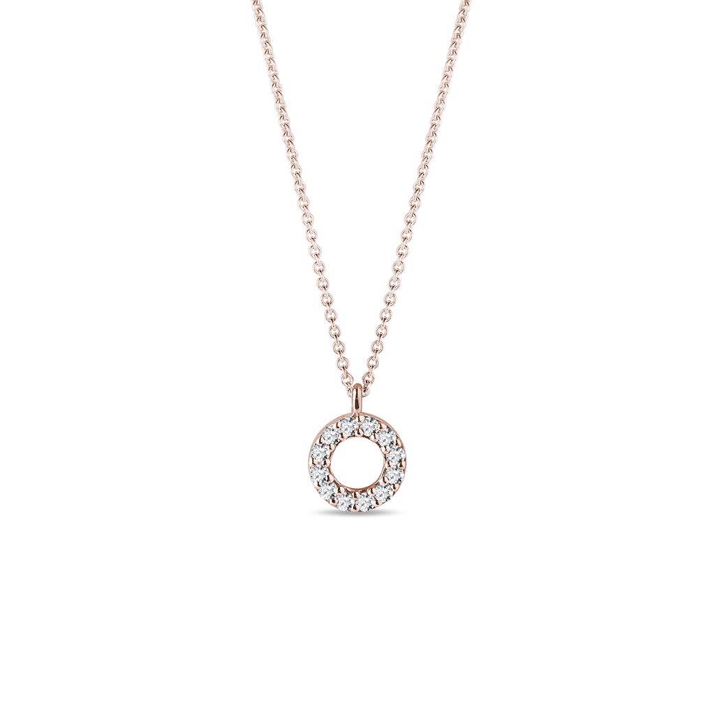 0.10 TCW Round Moissanite Diamond Circle Pendent Necklace - Camila Brown