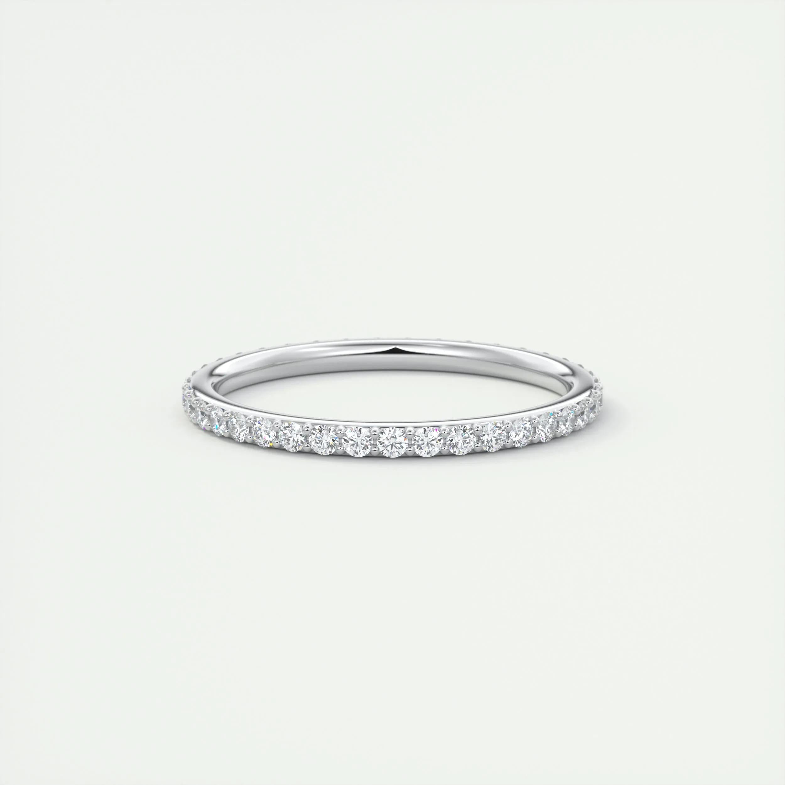 0.37 TCW Round CVD Diamond Full Eternity Wedding Band - Camila Brown