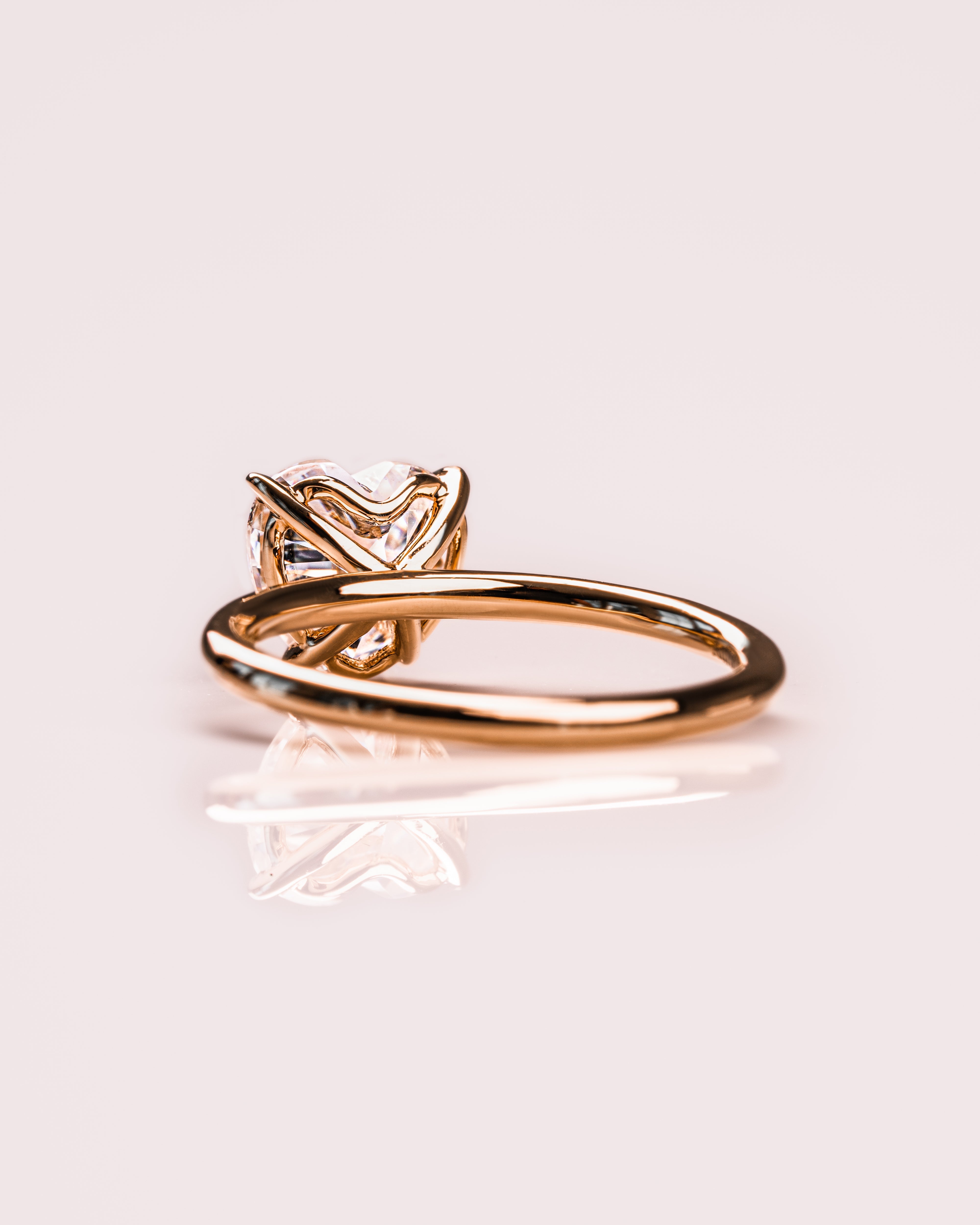 1.0 - 3.0 CT Heart F/VS2 CVD Diamond Solitaire Engagement Ring - Camila Brown