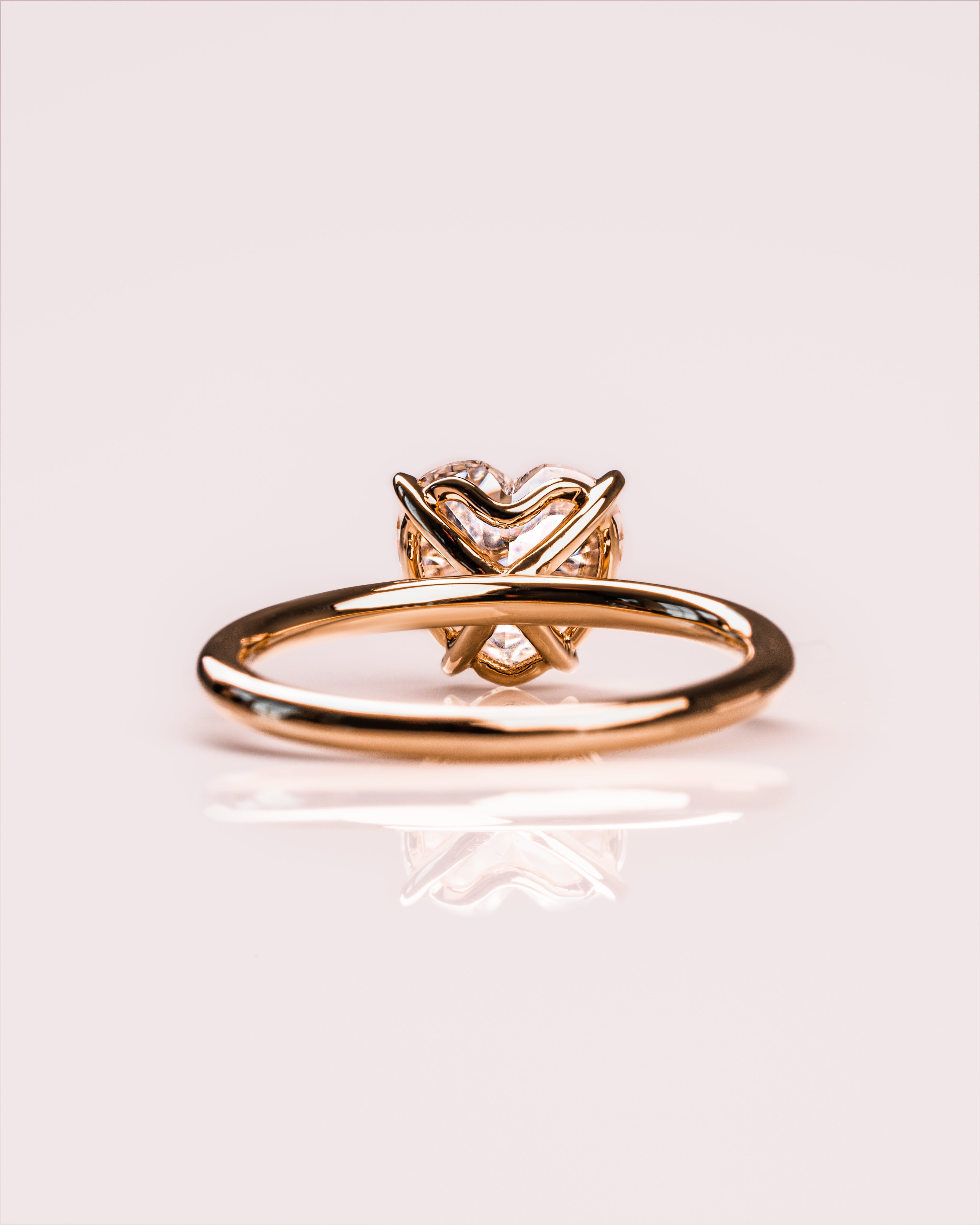 1.0 - 3.0 CT Heart F/VS2 CVD Diamond Solitaire Engagement Ring - Camila Brown