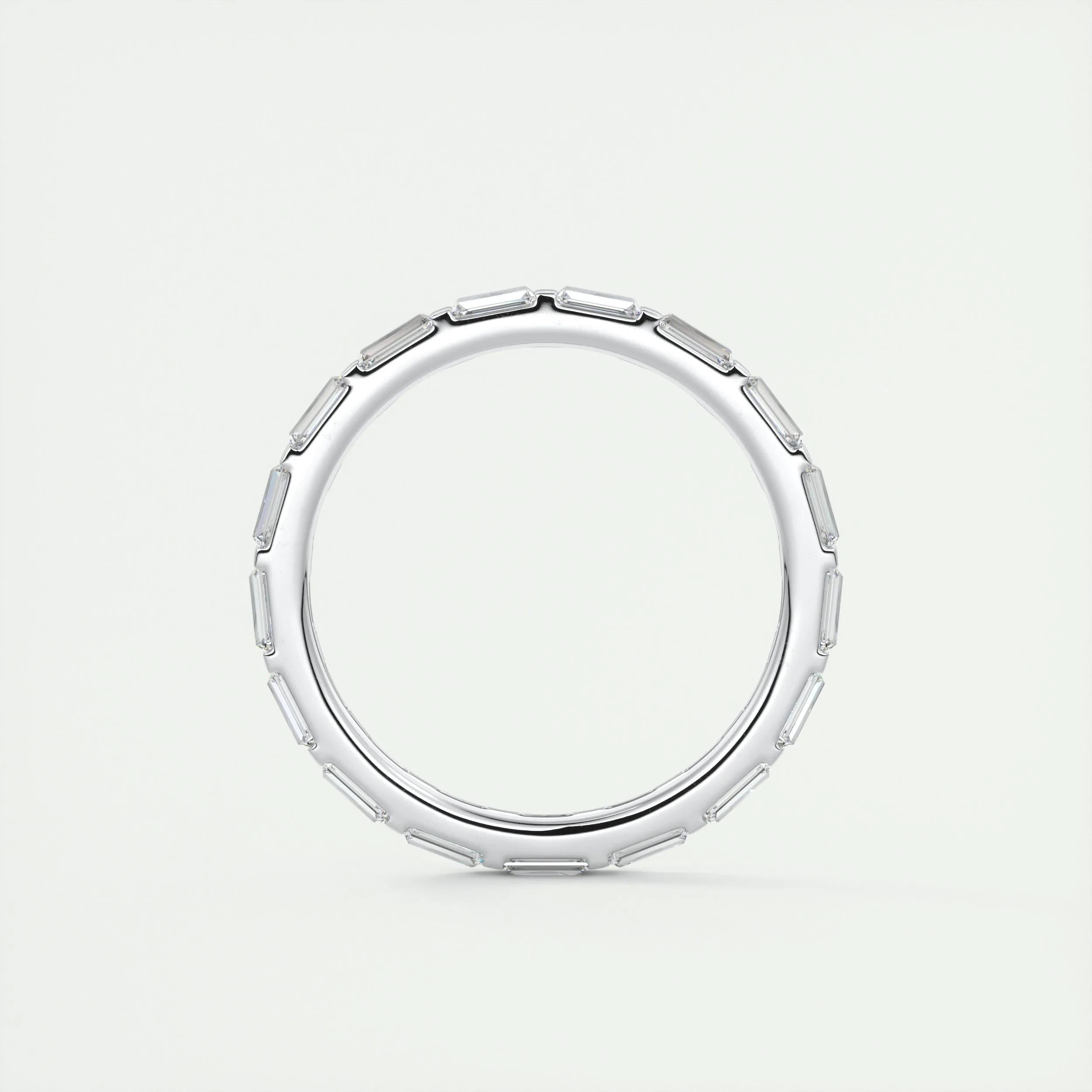 1.02 TCW Baguette CVD Diamond Bar Wedding Band - Camila Brown