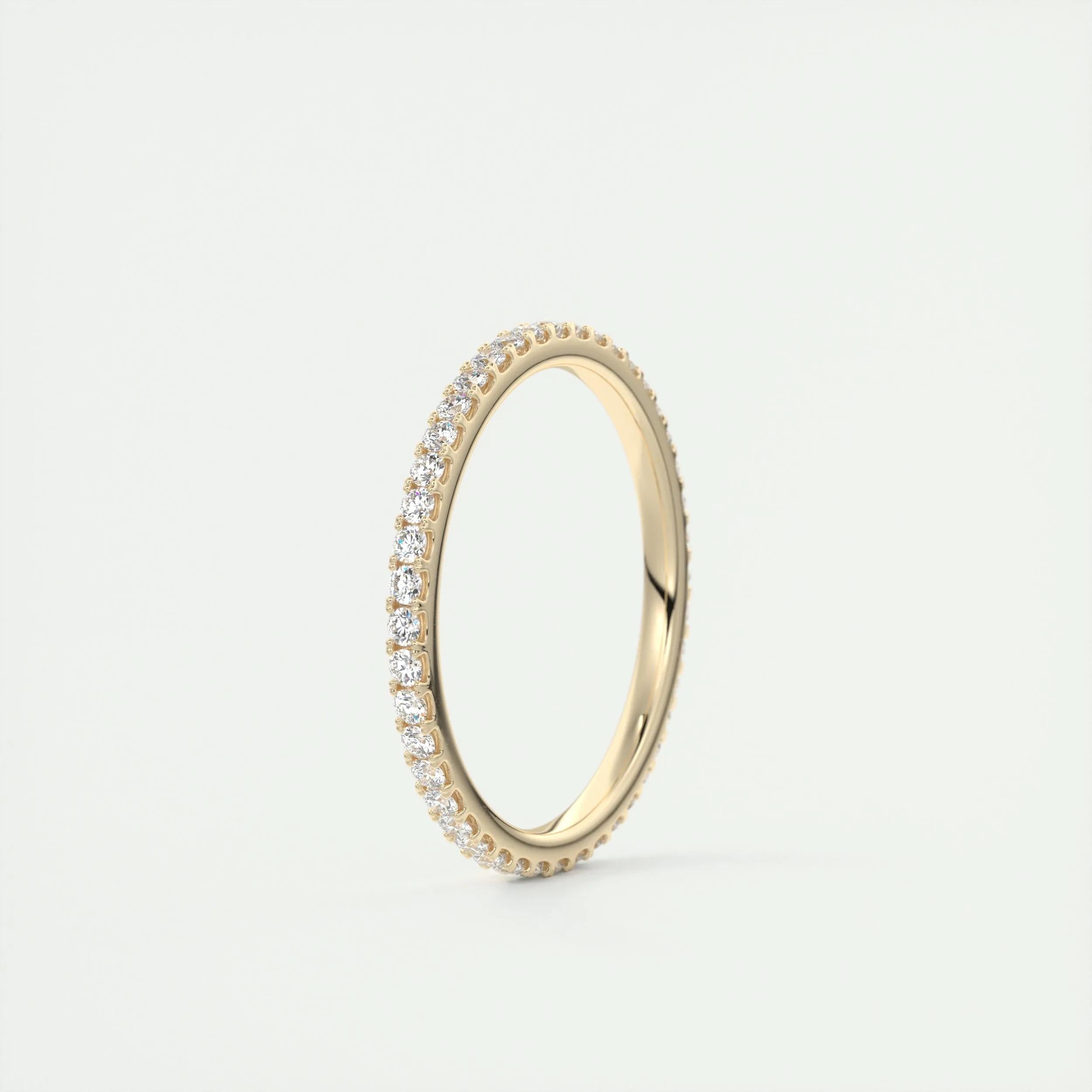 0.36 TCW Round CVD Diamond Full Eternity Wedding Band - Camila Brown