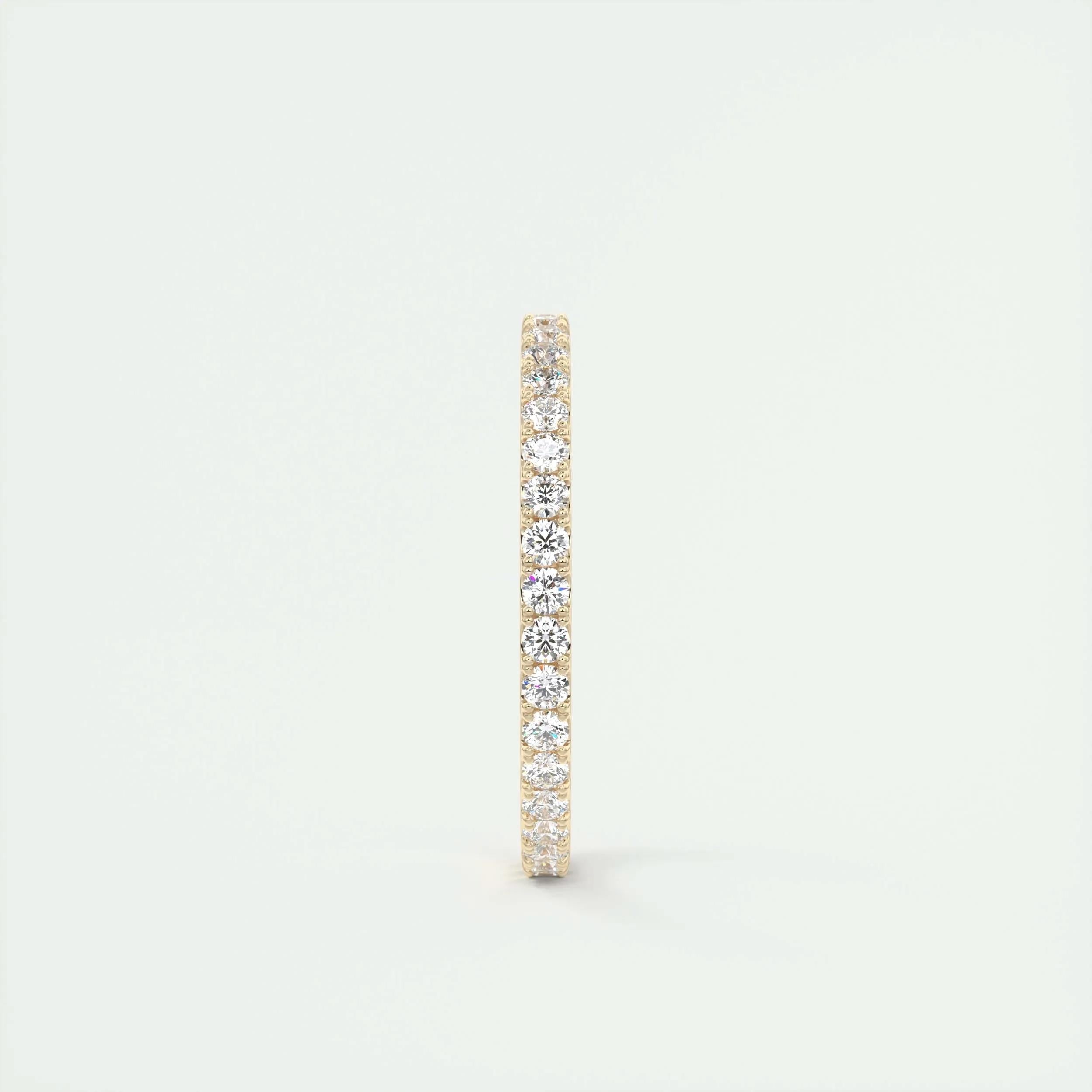 0.74 TCW Round CVD Diamond Full Eternity Wedding Band - Camila Brown