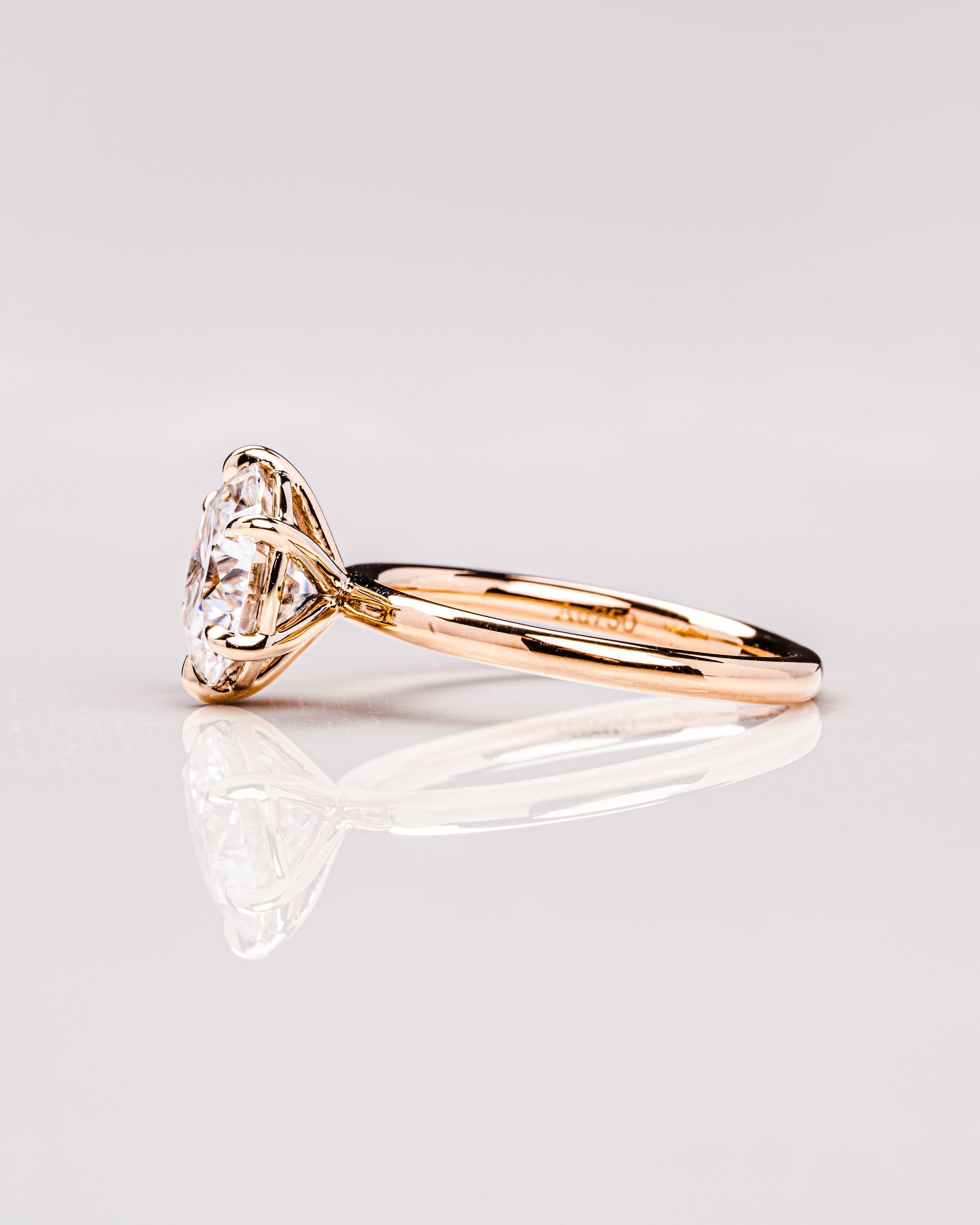 1.60-3.6 CT Round E/VS1 CVD Diamond Solitaire Engagement Ring - Camila Brown