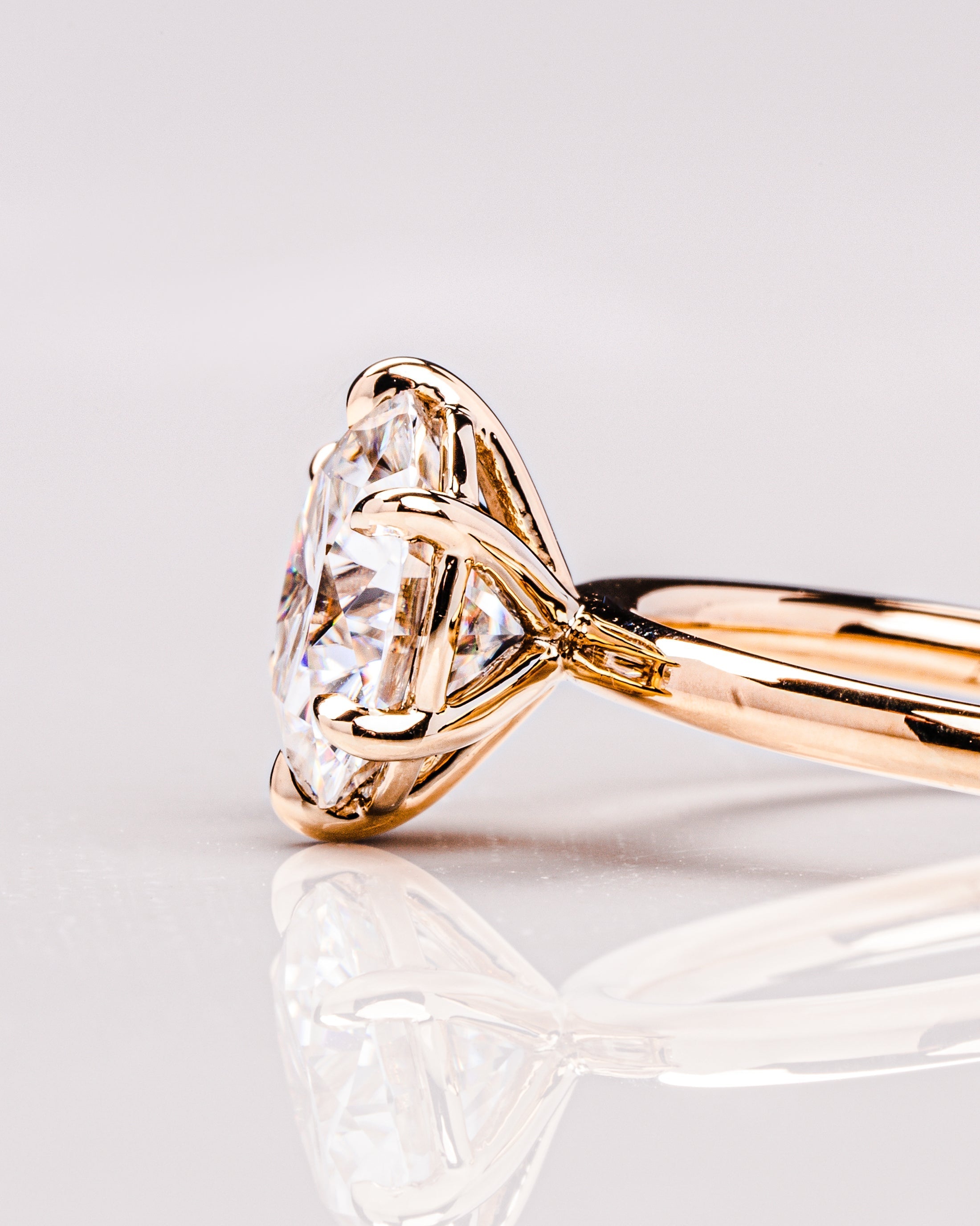 1.60-3.6 CT Round E/VS1 CVD Diamond Solitaire Engagement Ring - Camila Brown