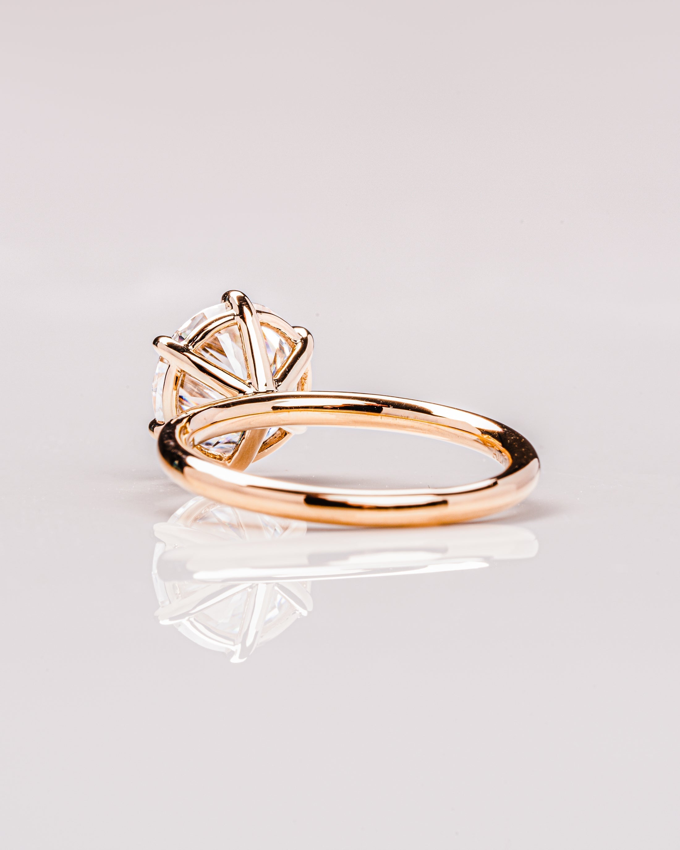 1.60-3.6 CT Round E/VS1 CVD Diamond Solitaire Engagement Ring - Camila Brown