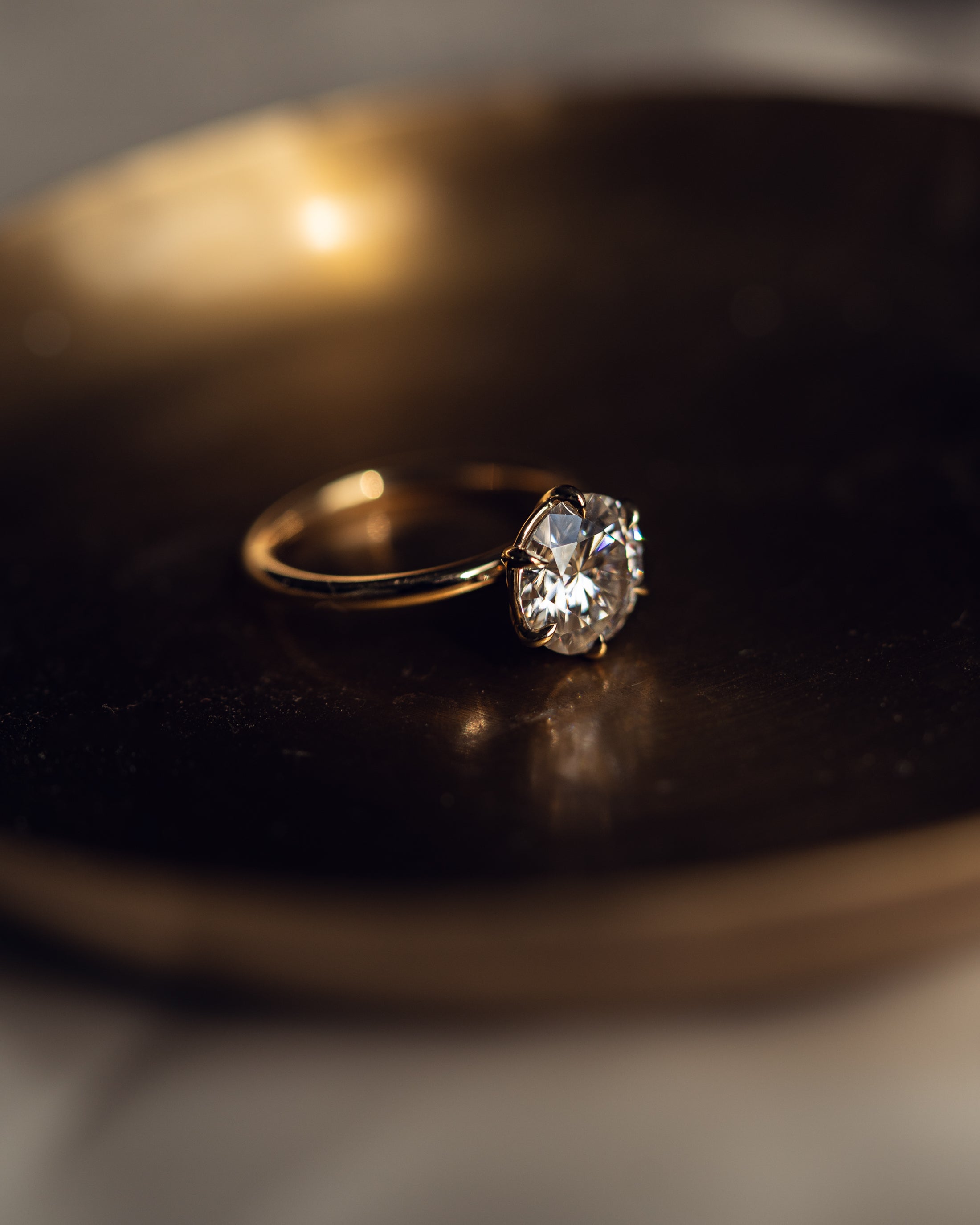 1.60-3.6 CT Round E/VS1 CVD Diamond Solitaire Engagement Ring - Camila Brown