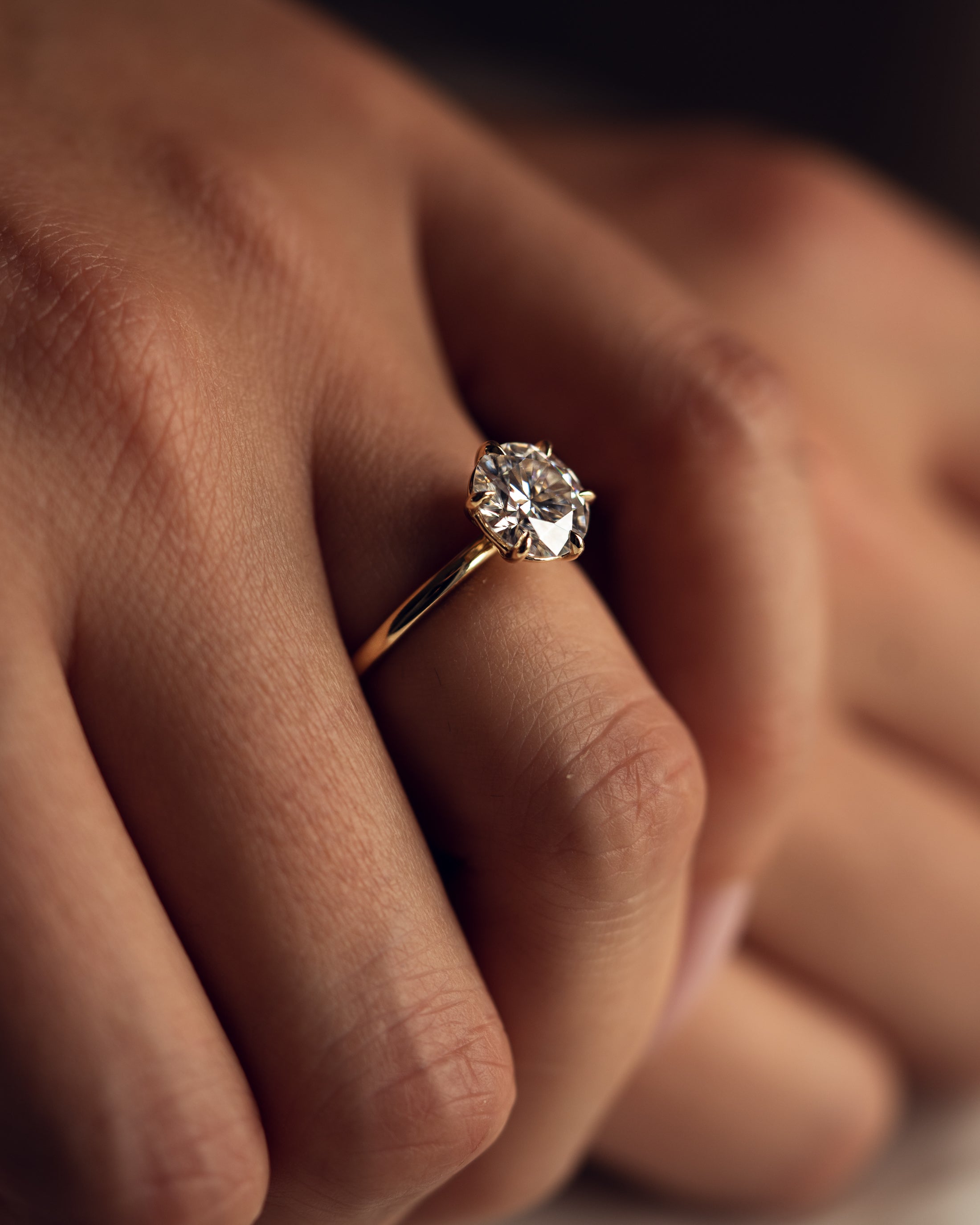 1.60-3.6 CT Round E/VS1 CVD Diamond Solitaire Engagement Ring - Camila Brown