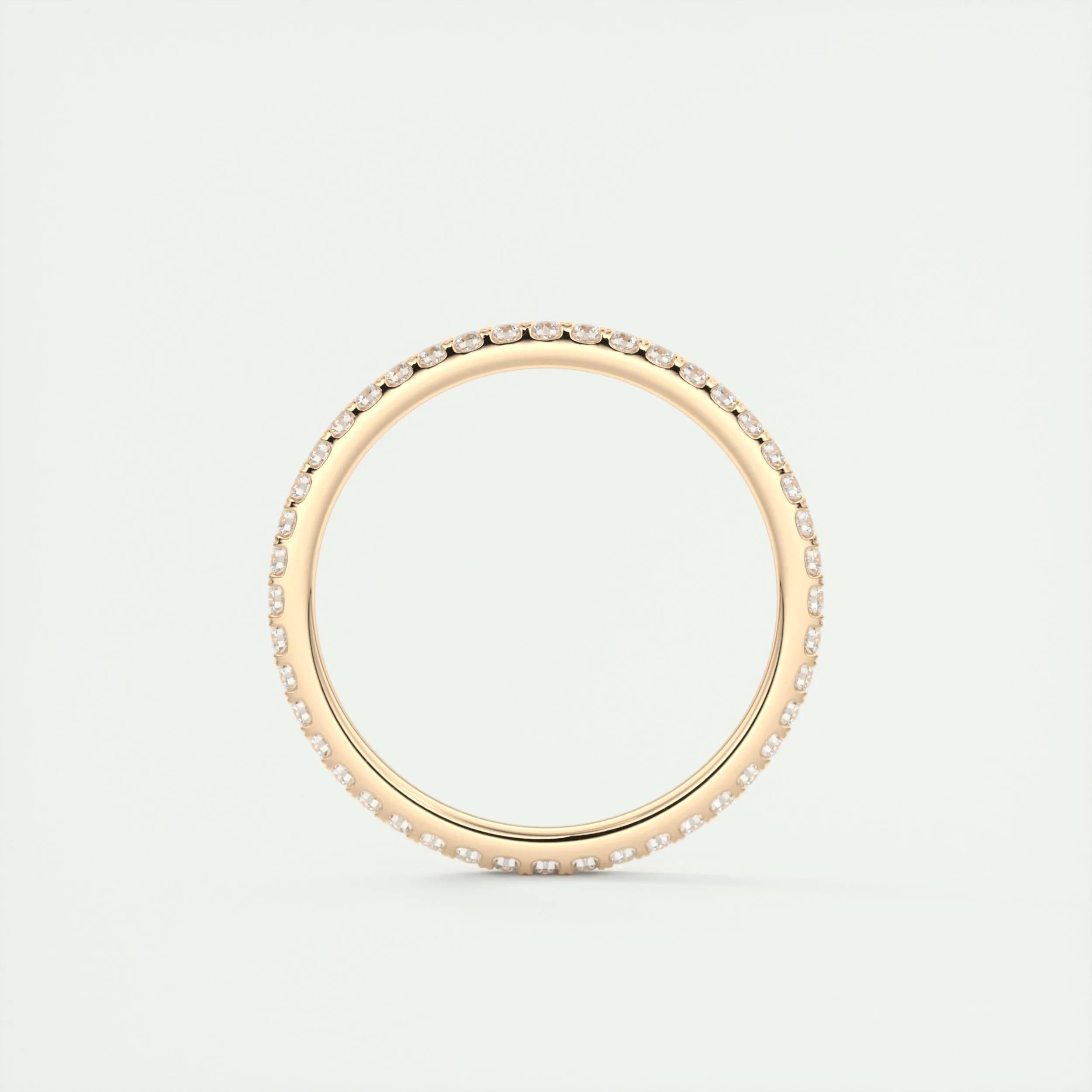 0.36 TCW Round CVD Diamond Full Eternity Wedding Band - Camila Brown