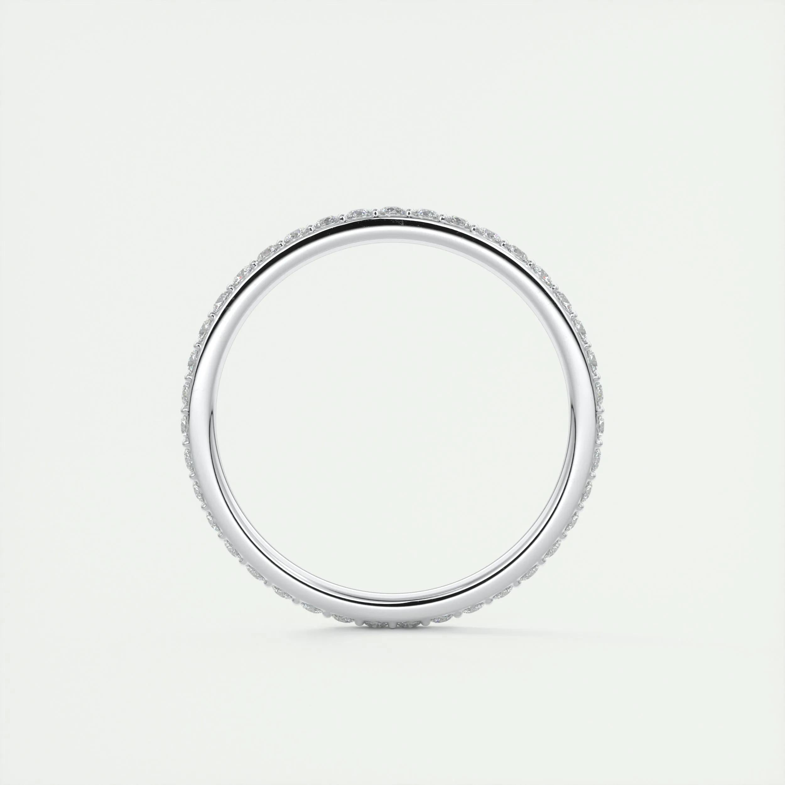 0.37 TCW Round CVD Diamond Full Eternity Wedding Band - Camila Brown